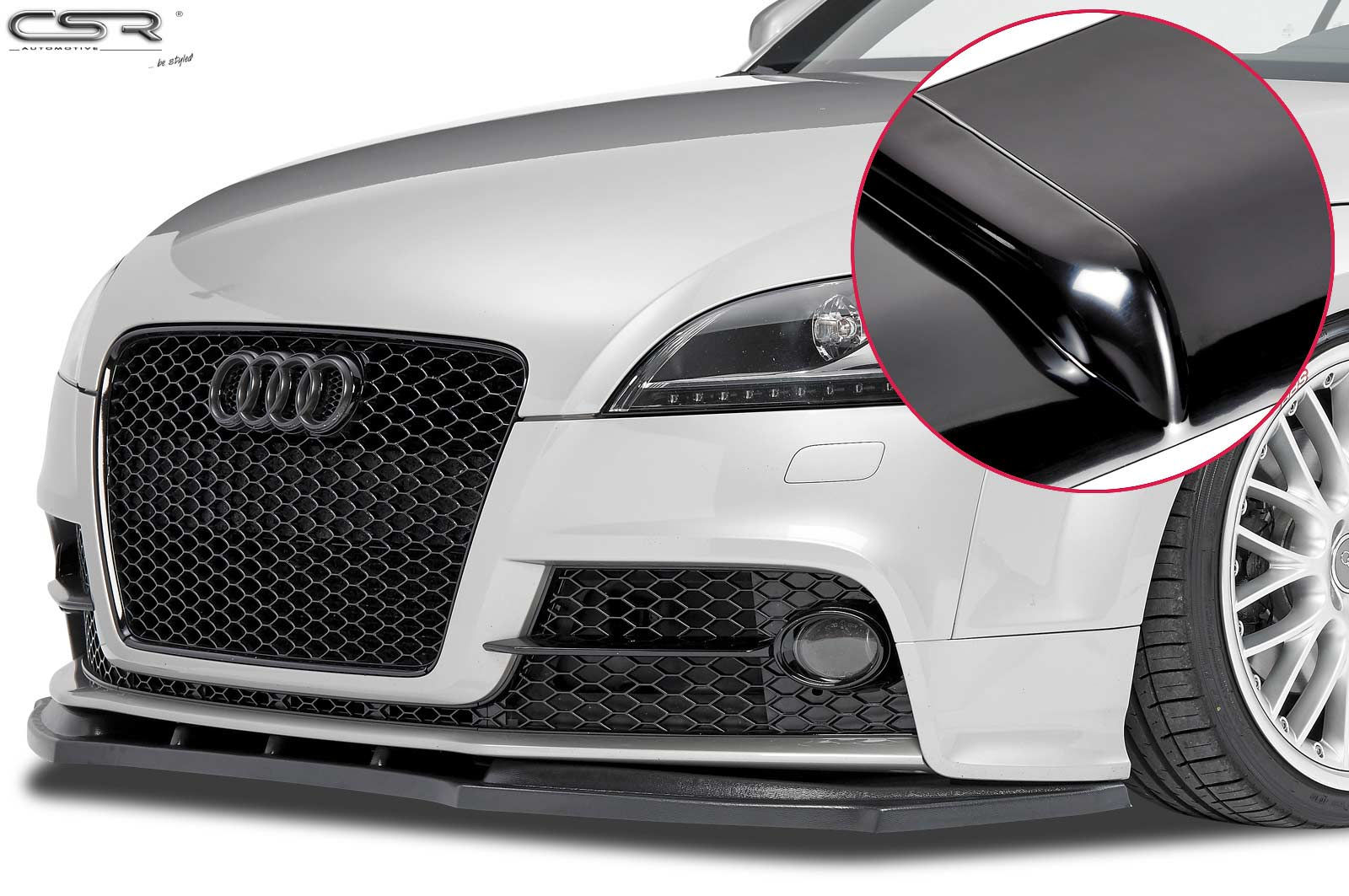 Wallpaper #YaU4OJMBVBiSkHCah42T257 Spoiler Anadido Delantero Negro Brillante Audi Tt 8j Csl095 G 40100
