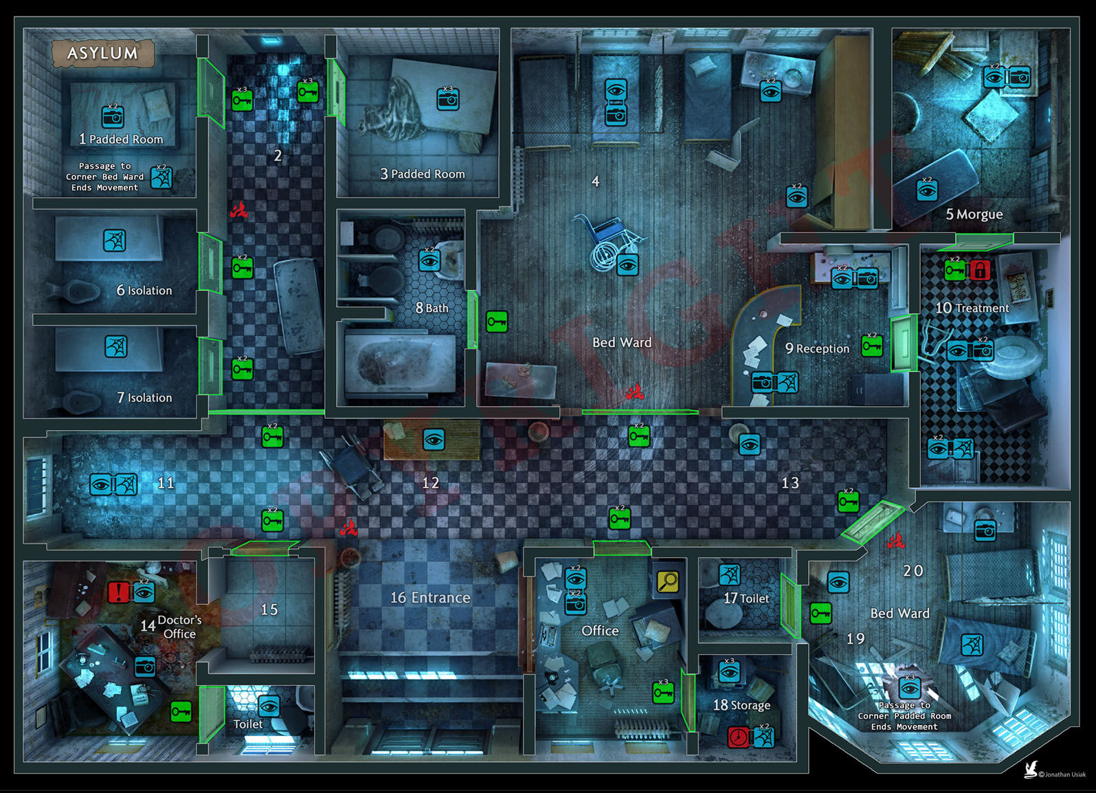 Wallpaper #_u94TJMBMN-XEVvV3j2j56 Asylum Map Usiak Games and Designs