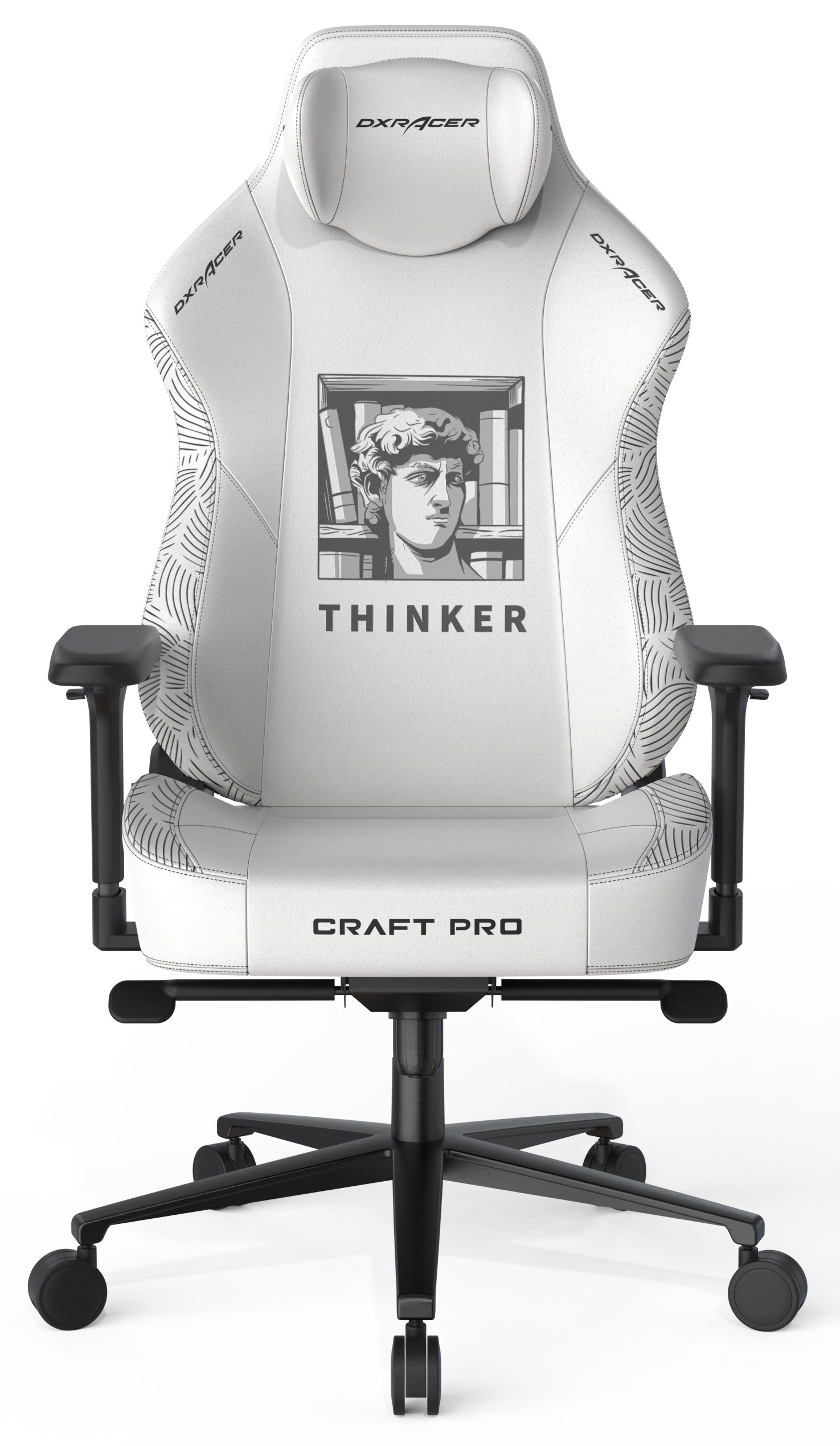 Wallpaper #l2ebCpMBSpphPi3-ldUL85 Dxracer Craft Pro Series Thinker White Gaming Chair