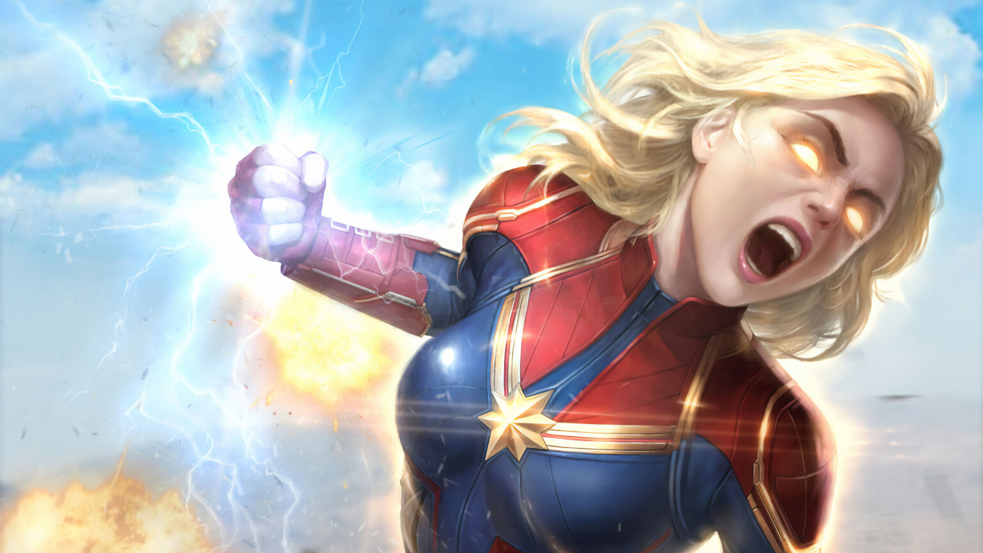 Wallpaper #cmjzE5MBSpphPi3-IQJQ37 Captain Marvel Fanart Wallpaper 4K Ultra HD Id4357