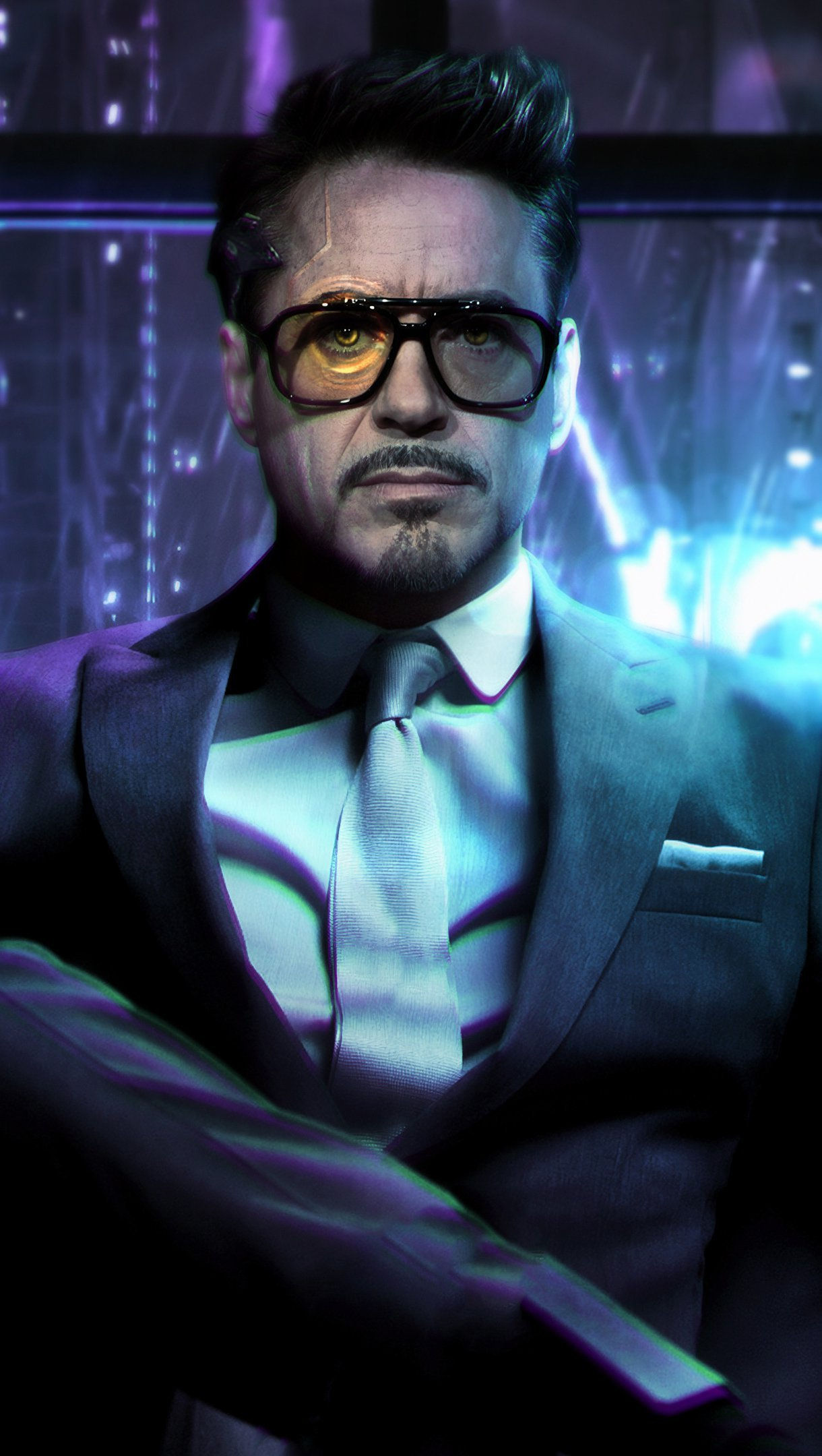 Wallpaper #PqWgOJMBVBiSkHCaMY6d39 Cyberpunk Tony Stark Fanart Fondo De Pantalla 4K HD Id3235