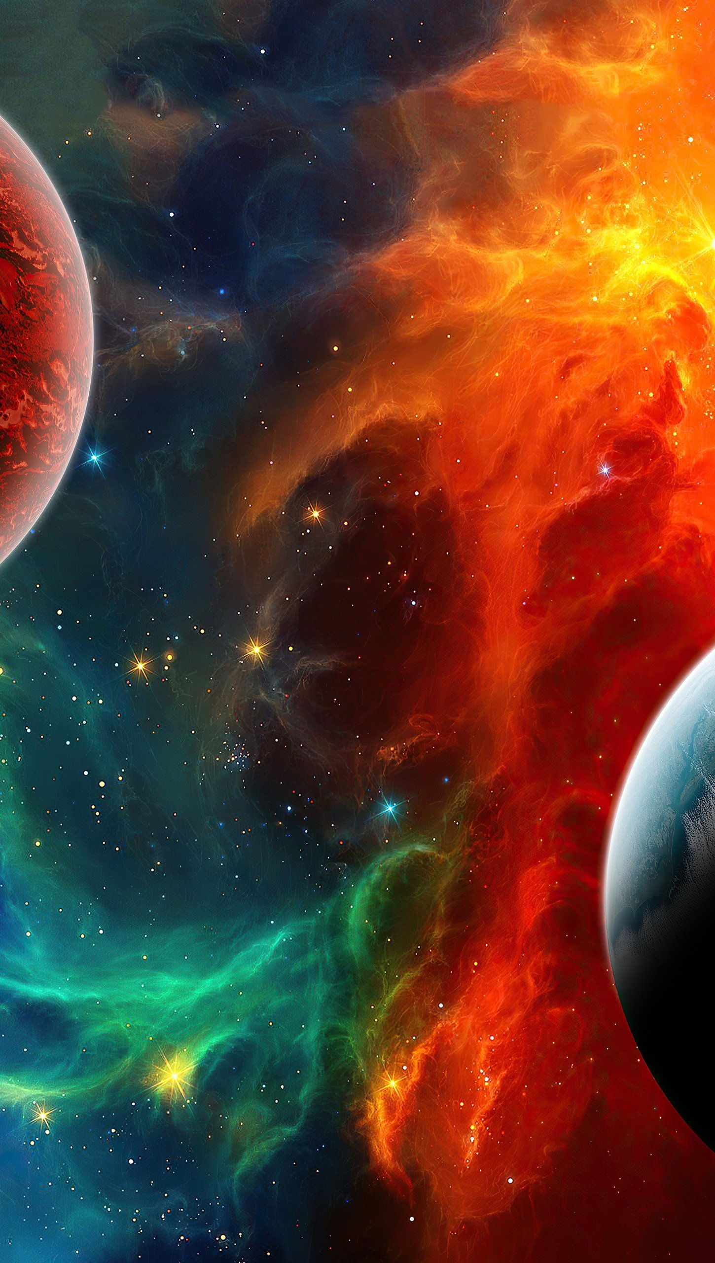 Wallpaper #indNJpMB-pgBXx606KH1143 Colorful Nebula in Space Wallpaper 4K HD Id5829
