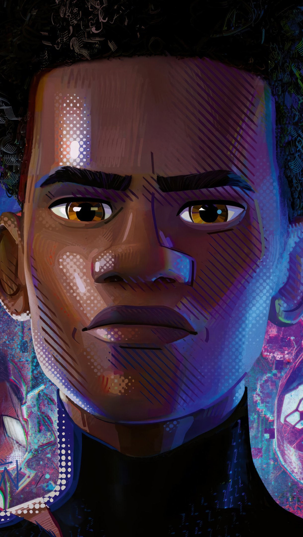 Wallpaper #w_B4gJcBi4JM6agGLSG592 Miles Morales in Spider Man into the Spider Verse Wal Vrogueco