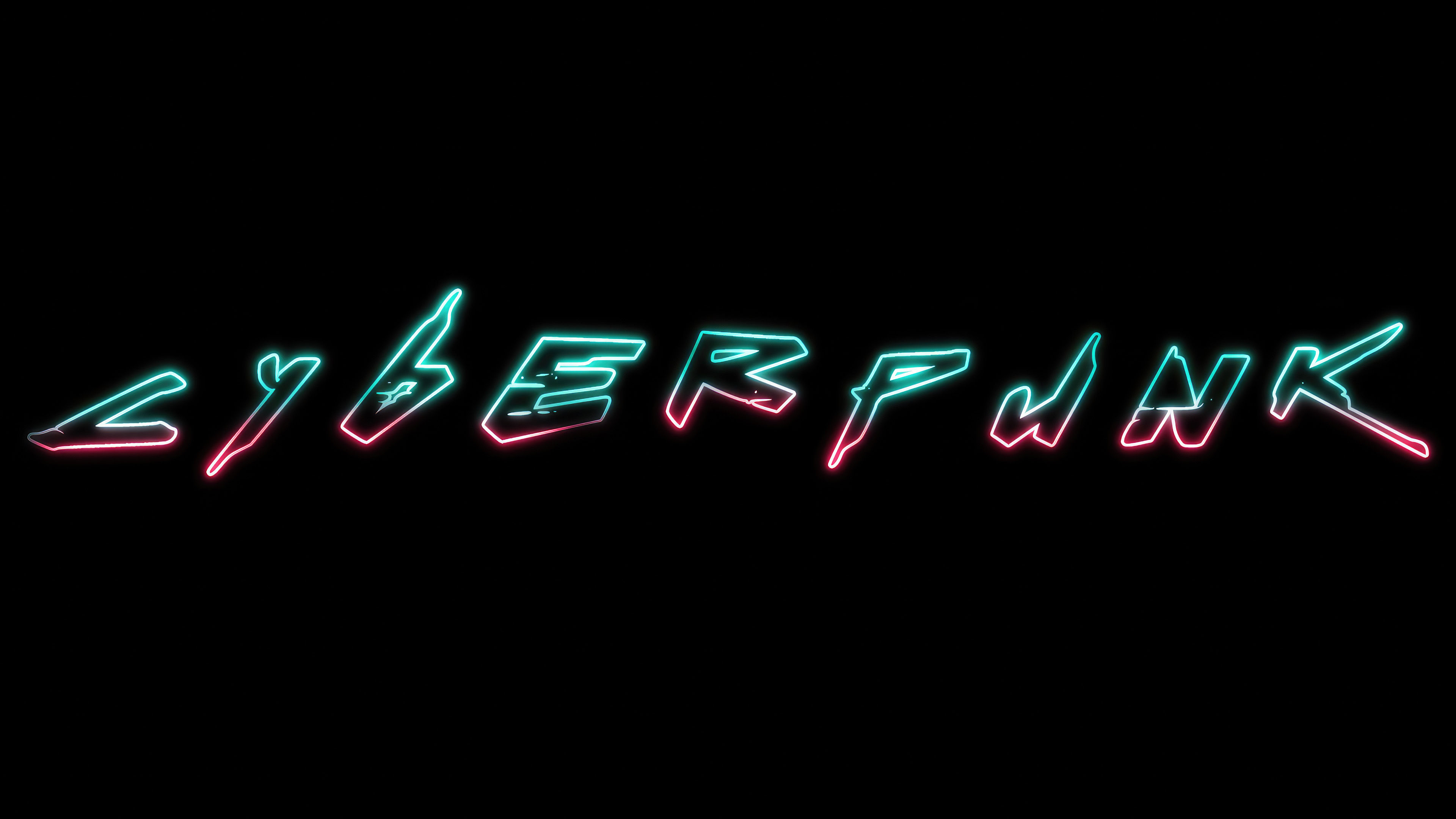 Wallpaper #Imh7F5MBSpphPi3-_A9s96 Cyberpunk Neon Typography Wallpaperhd Typography Wallpapers4k