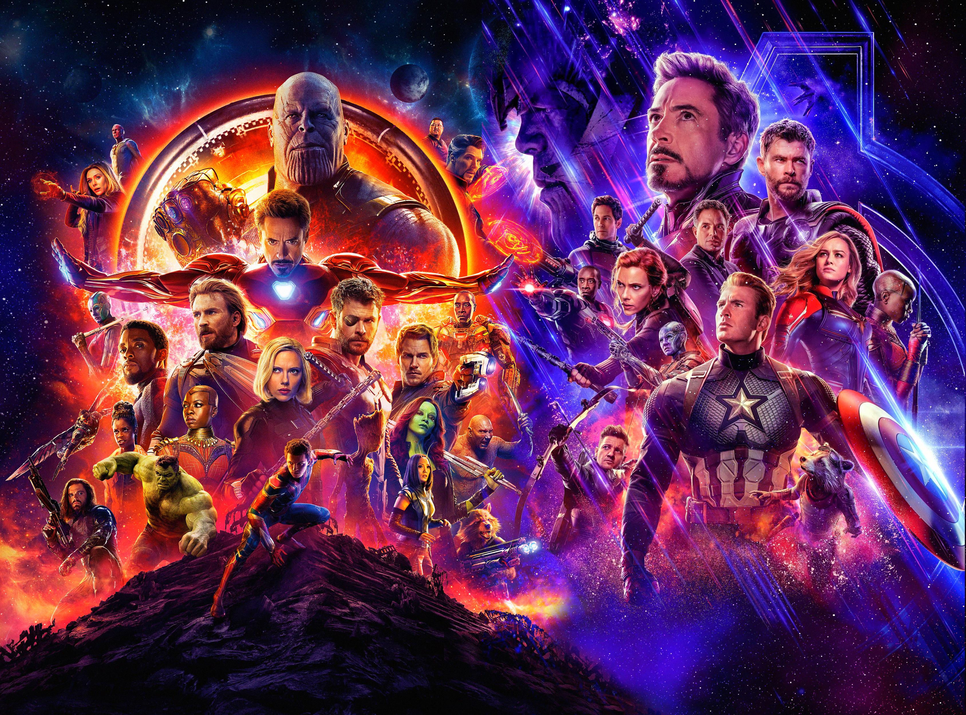 Wallpaper #iXQswo4B_8f4nGFa9W6j24 Avengers Infinity War and Endgame Poster Wallpaperhd Superheroes