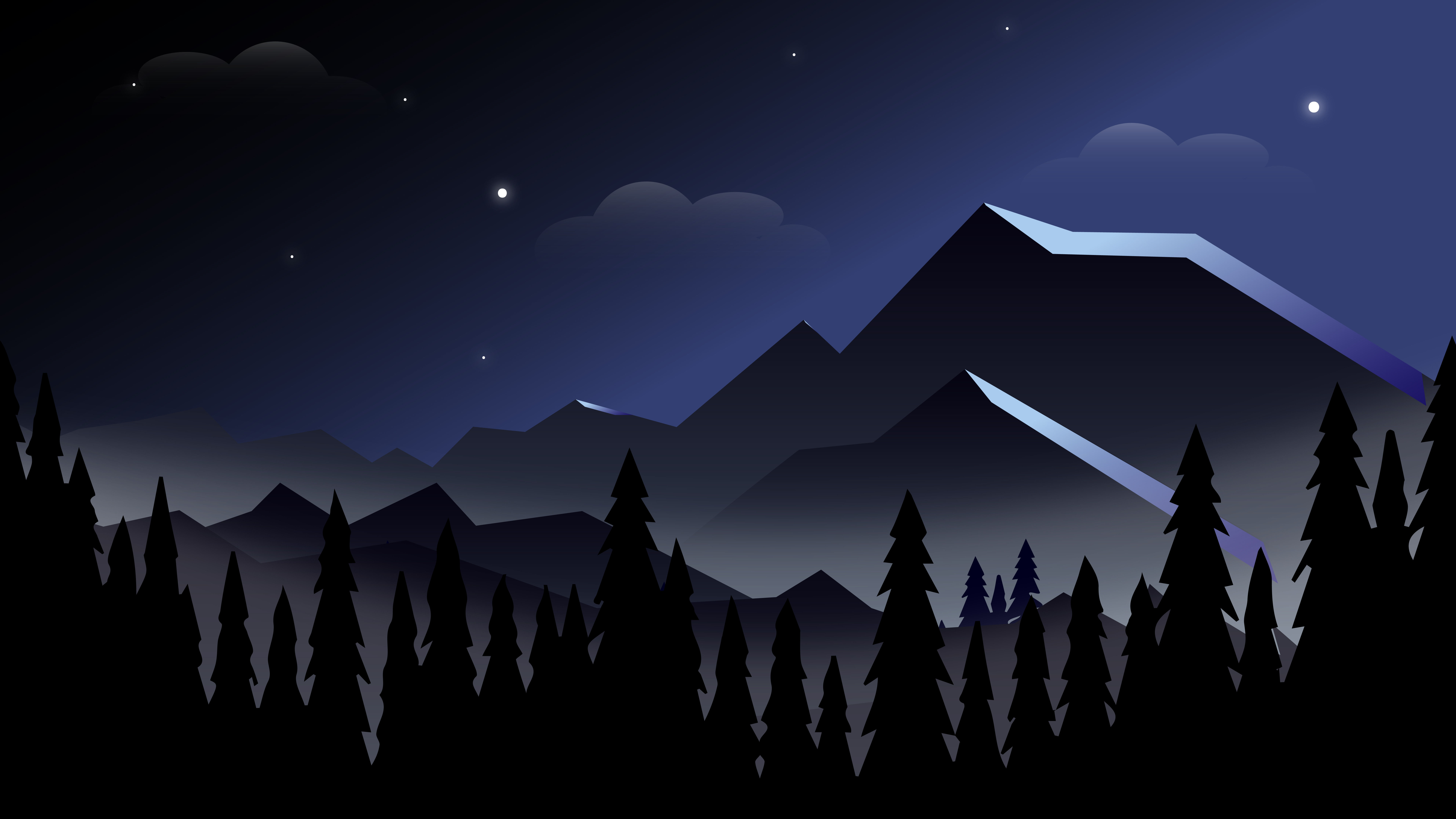 Wallpaper #5rgu2JIBJvJKYCmEzuas16 1920x1080 Night Mountains Minimalist 8k Laptop Full HD 1080p HD 4K