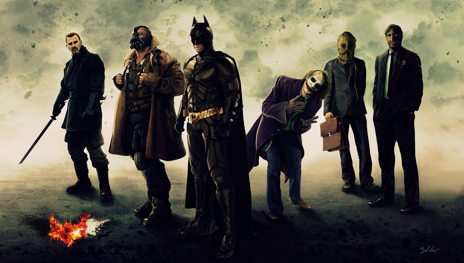 Wallpaper #BRmzH48BtGB6xQ78LnyC24 2560x1600 the Dark Knight Trilogy Art 2560x1600 Resolution HD 4K