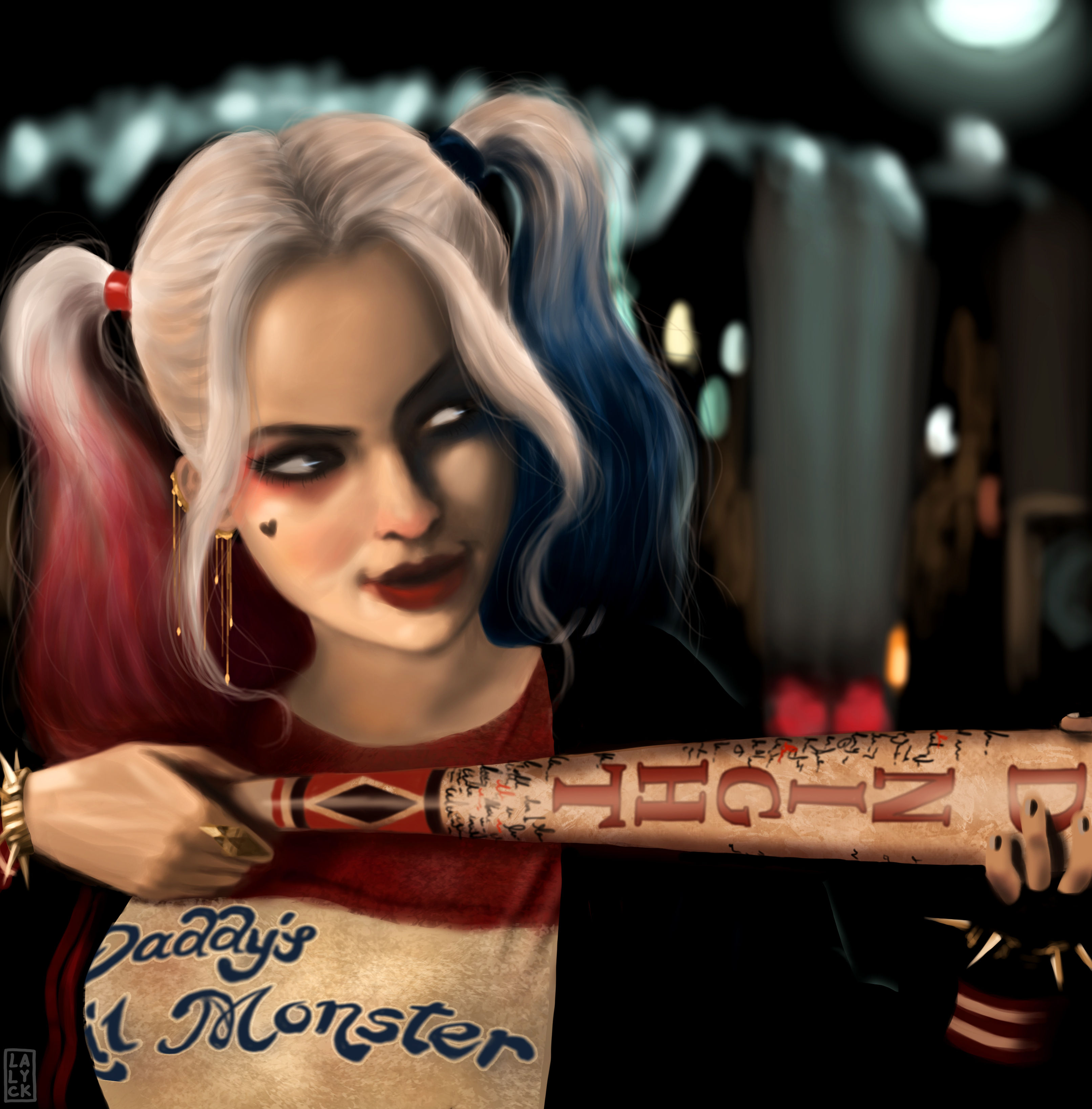 Wallpaper #YWcr-5IBSpphPi3-CZPD199 Art of Harley Quinn Wallpaperhd Superheroes Wallpapers4k Wallpapers