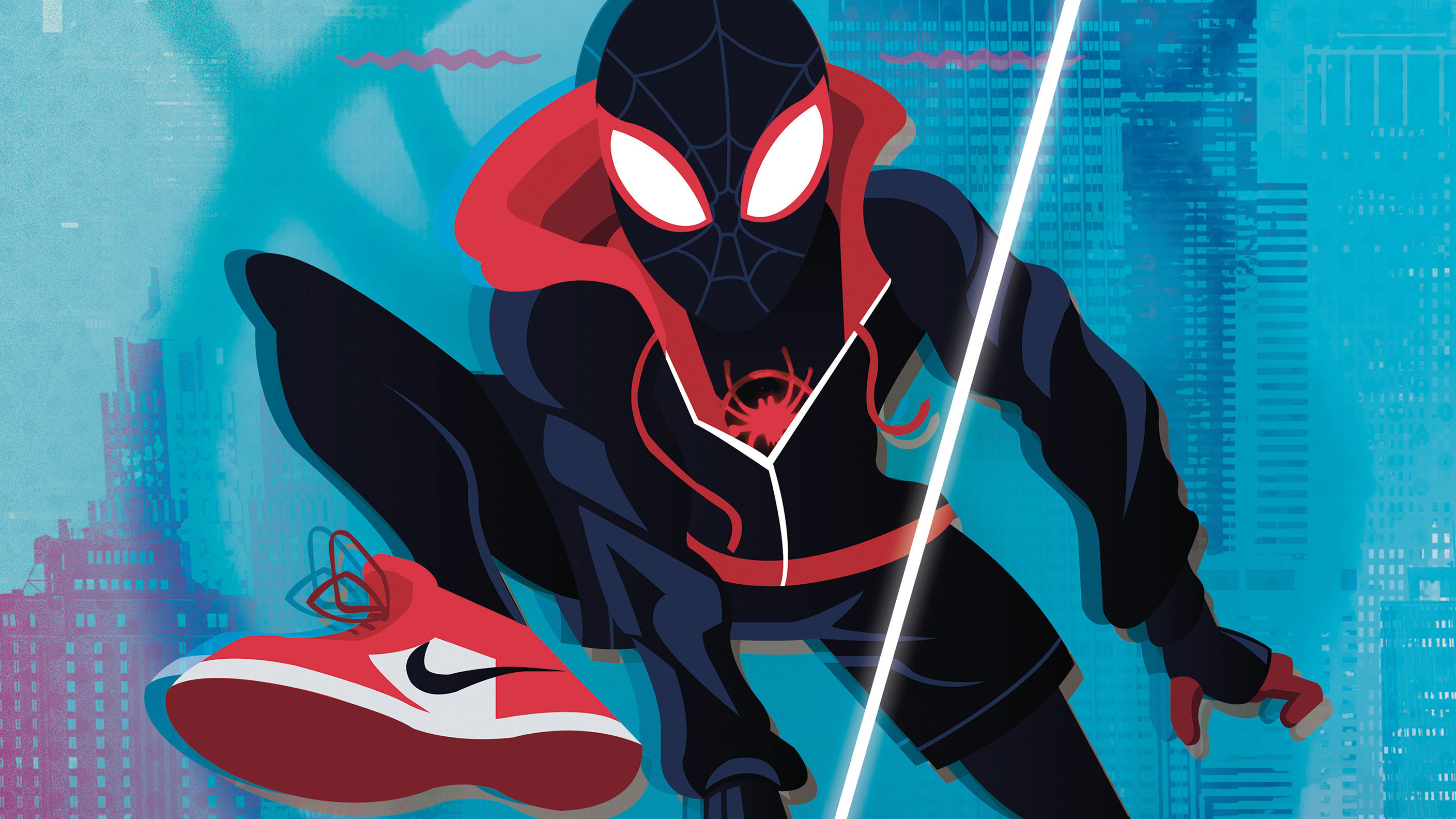 Wallpaper #48a64 Spider Man Across the Spider Verse X Air Jordan 1 Next Chapter