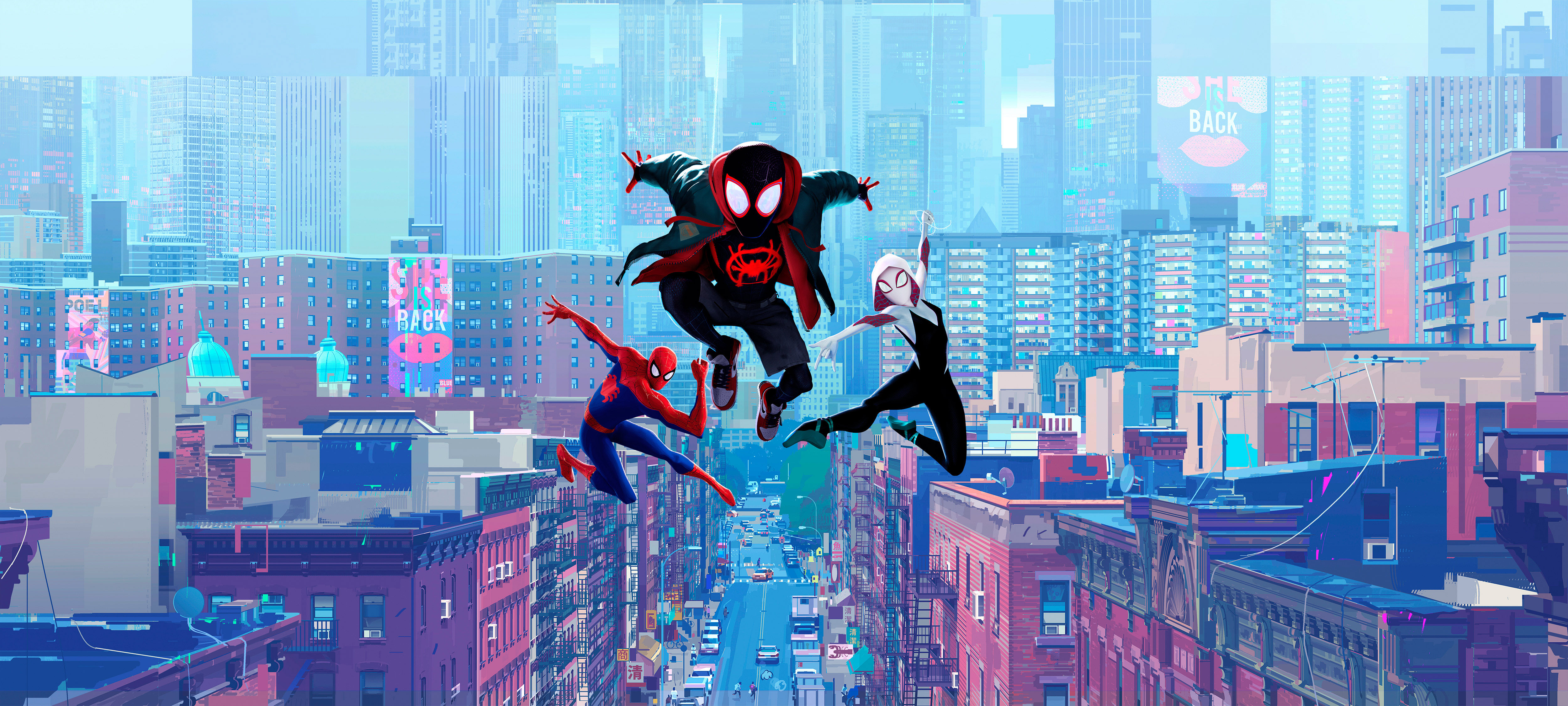 Wallpaper #D_QkOpMBKFX8bn3rd3iD230 Spiderman into Spider Verse 5K Wallpaperhd Movies Wallpapers4k