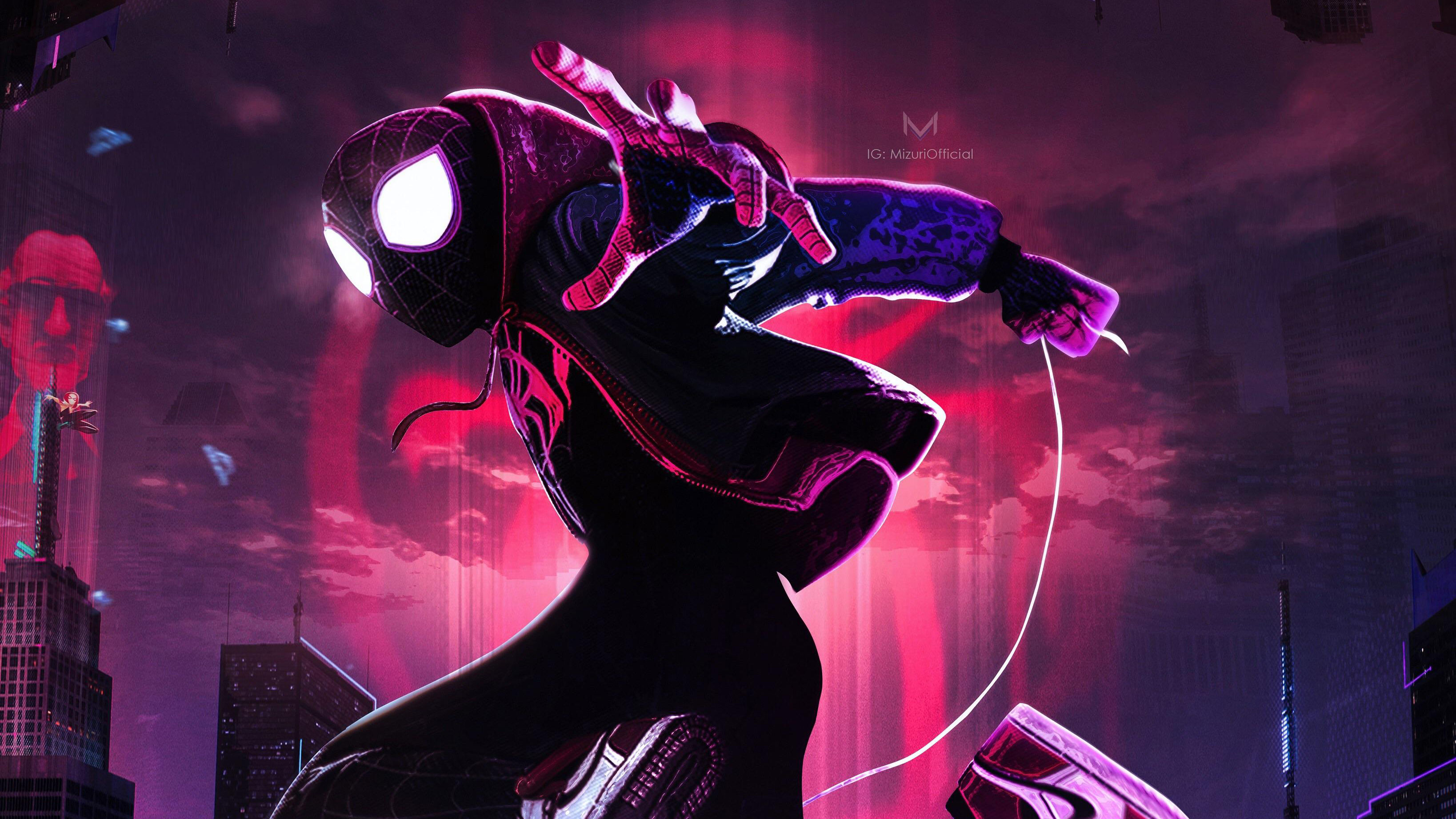Wallpaper #RGdL8JIBSpphPi3-J2YS227 Spiderman Through the Spider Verse Full Movie Spider Verse into