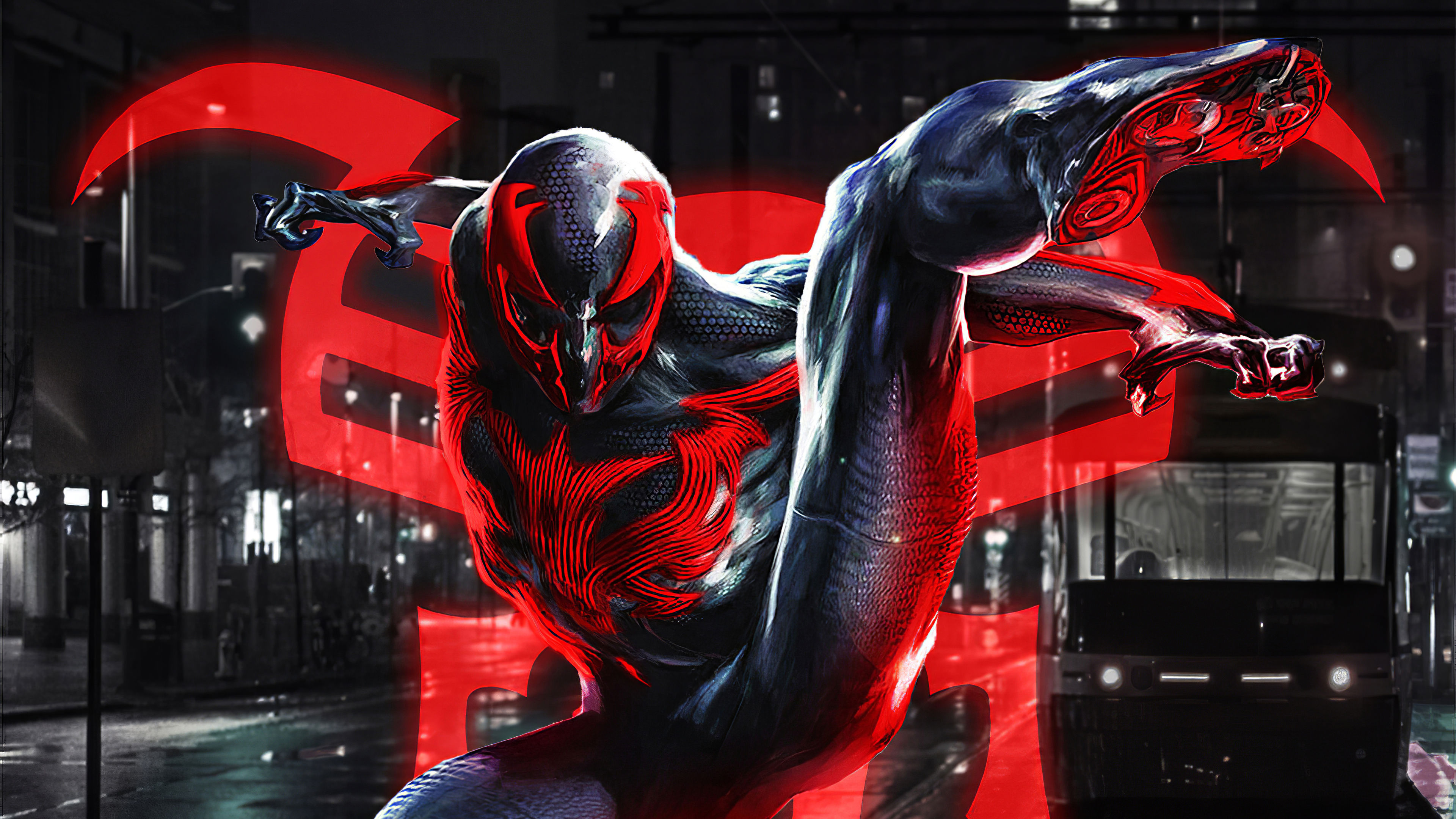 Wallpaper #b3MTg44BFI5NbQksiRnu15 Neon Spider Man