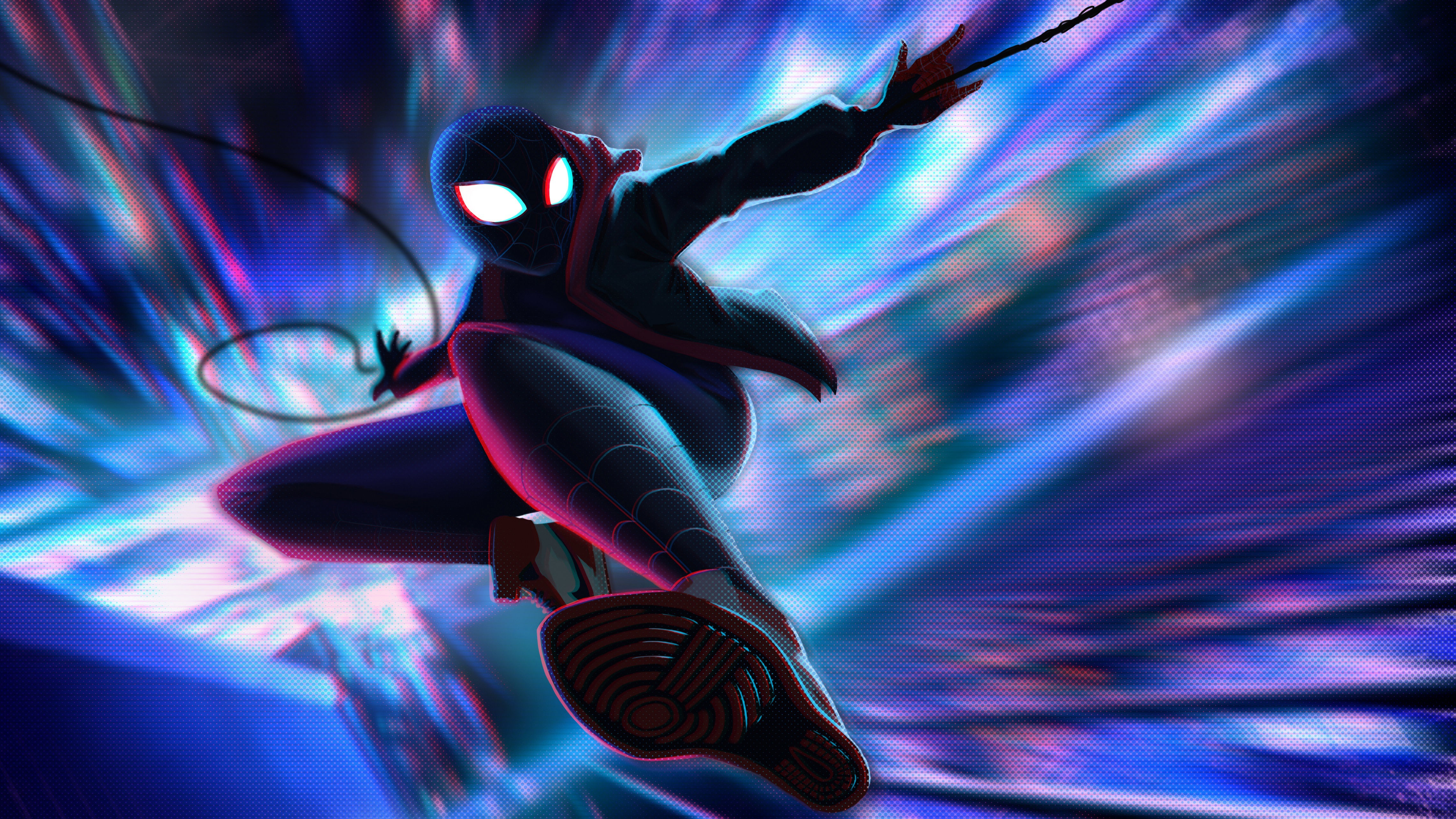 Wallpaper #vQMhY5MBpyOg8YnExNQw1 Spiderman Miles Morales Jump 5K Wallpaperhd Superheroes Wallpapers4k