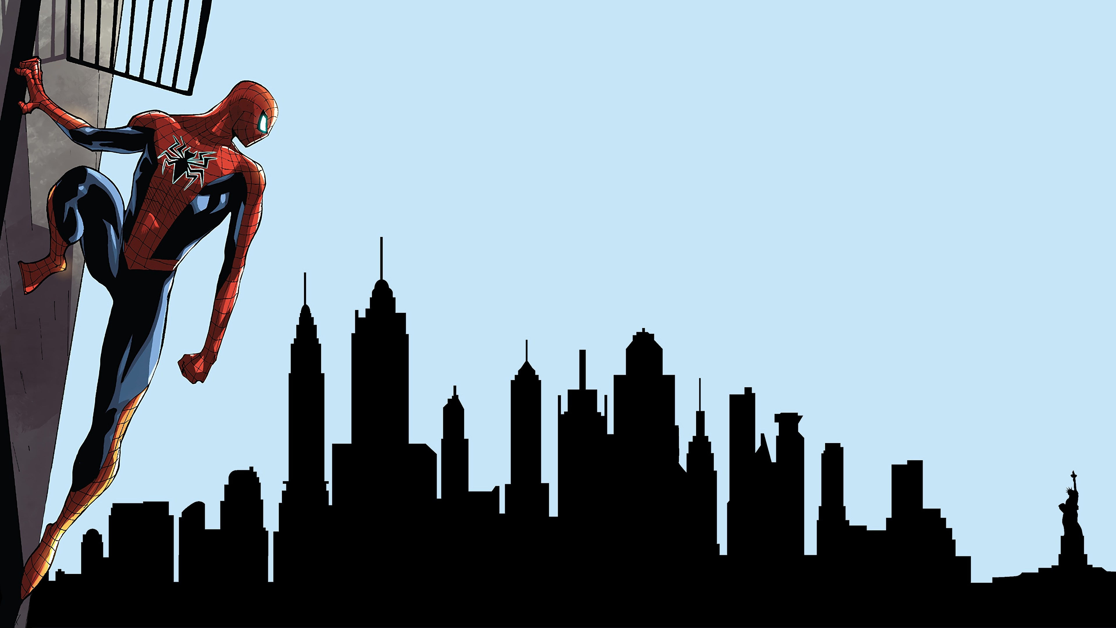 Wallpaper #12heGpMBSpphPi3-rRty356 Spiderman City Skyline