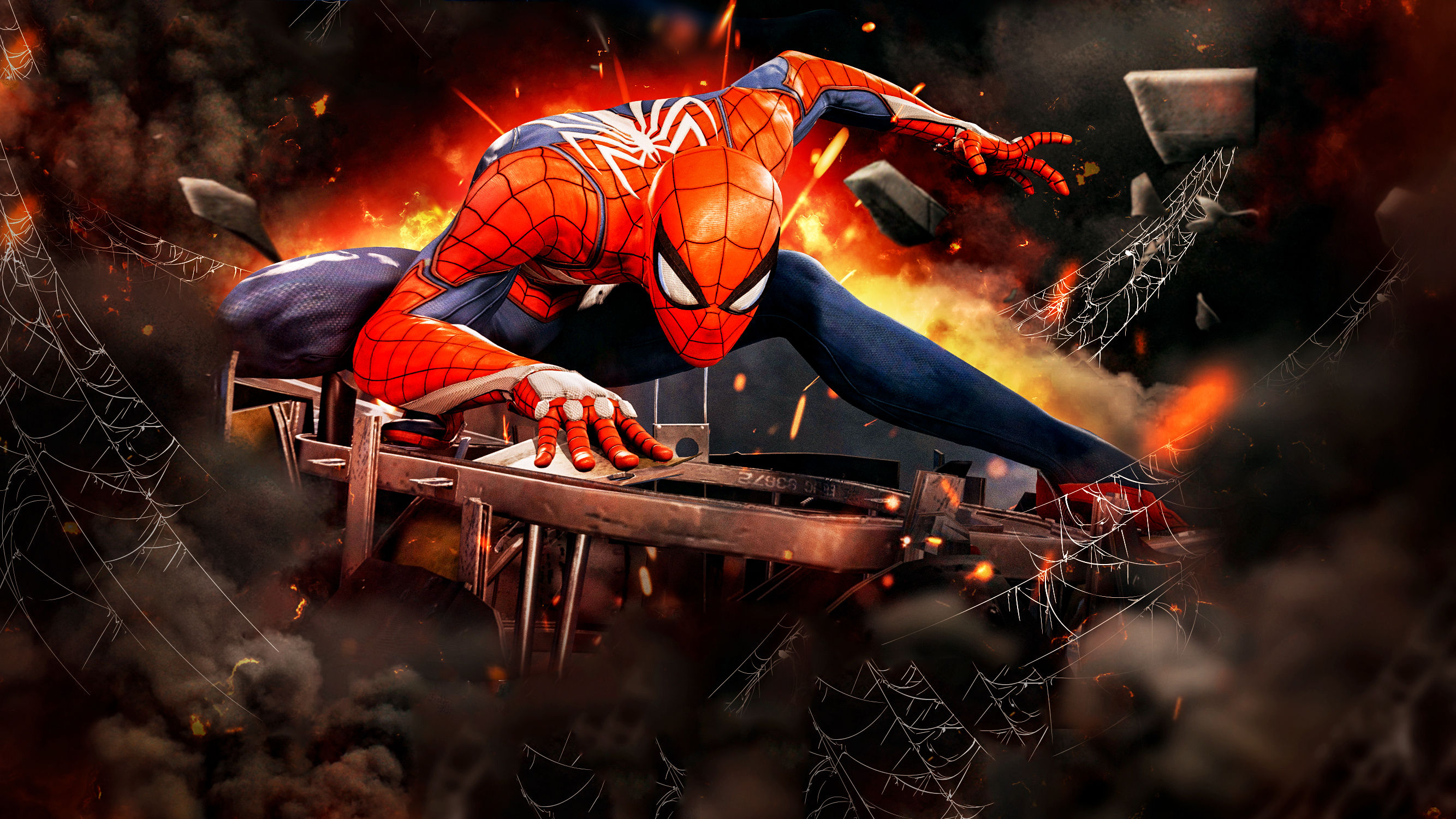 Wallpaper #nDXQk5cBk_lpvpalUZbT34 640x960 Spiderman PS4 Game Artwork iPhone 4 iPhone 4s HD 4K