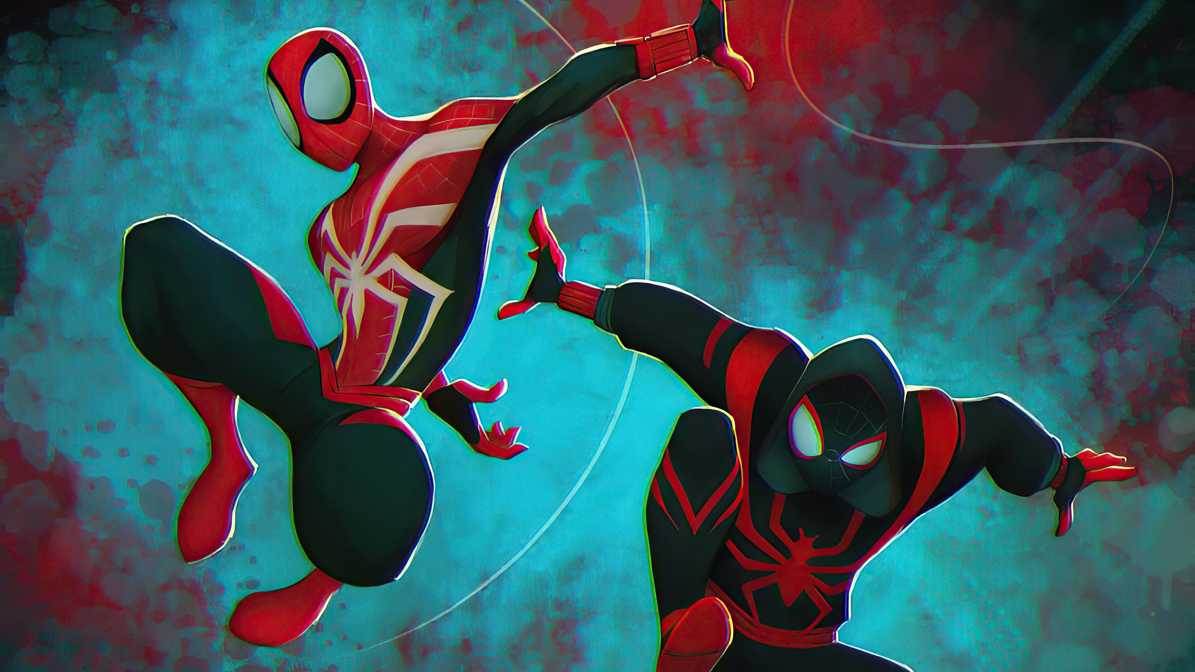Wallpaper #o2cc-JIBSpphPi3-6ogA0 Two Spider Man Verse HD Superheroes 4K Wallpapers Images