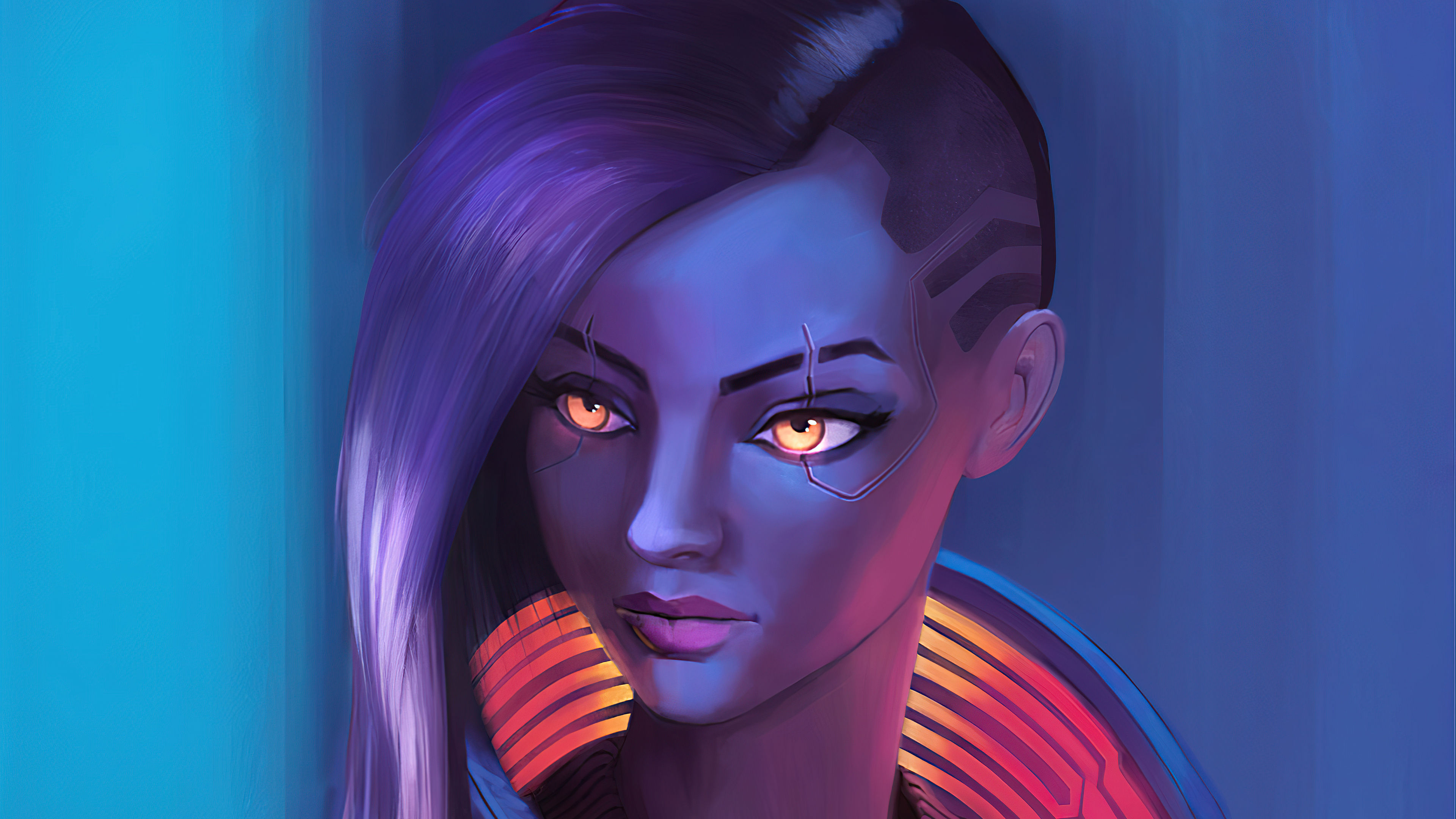 Wallpaper #bhmtII8BtGB6xQ785H5x10 800x480 V Character Cyberpunk 2077 Paint Art 4K 800x480 Resolution HD