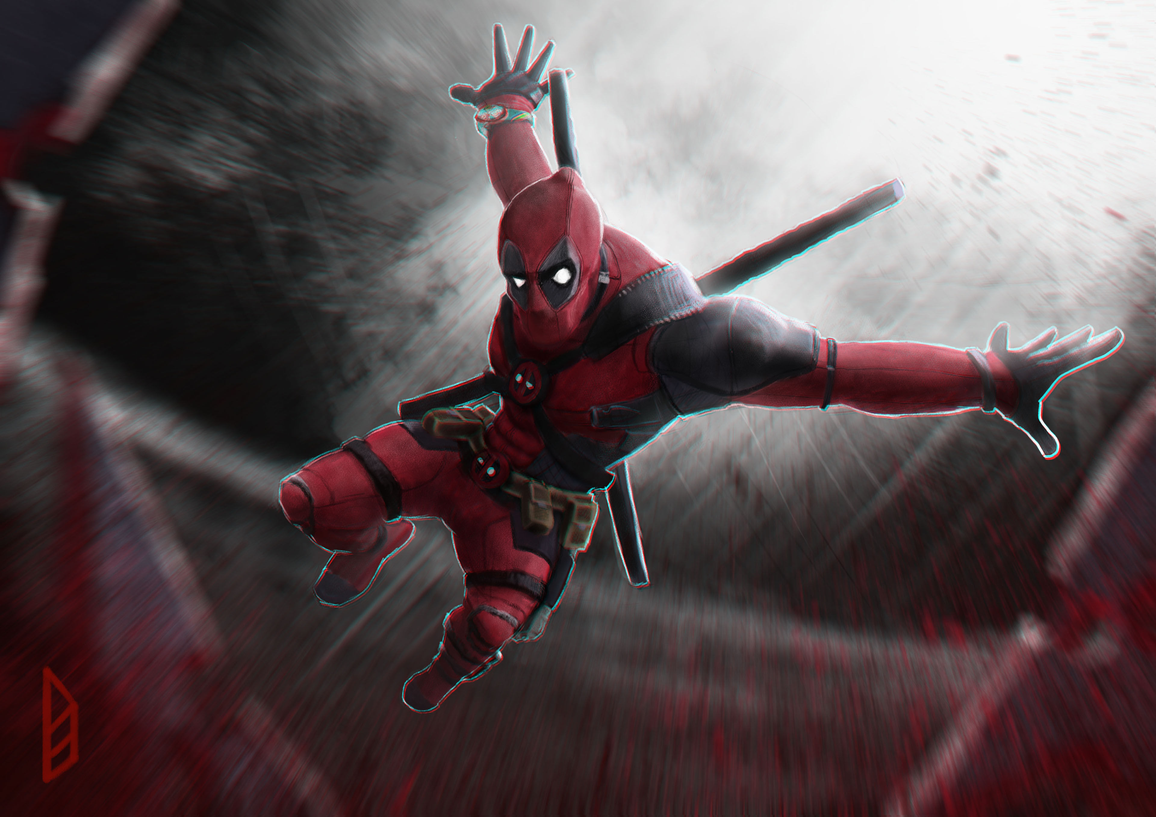 Wallpaper #ojUUk5cBk_lpvpalXJUt24 Deadpool 4K New Art Wallpaperhd Superheroes Wallpapers4k Wallpapers