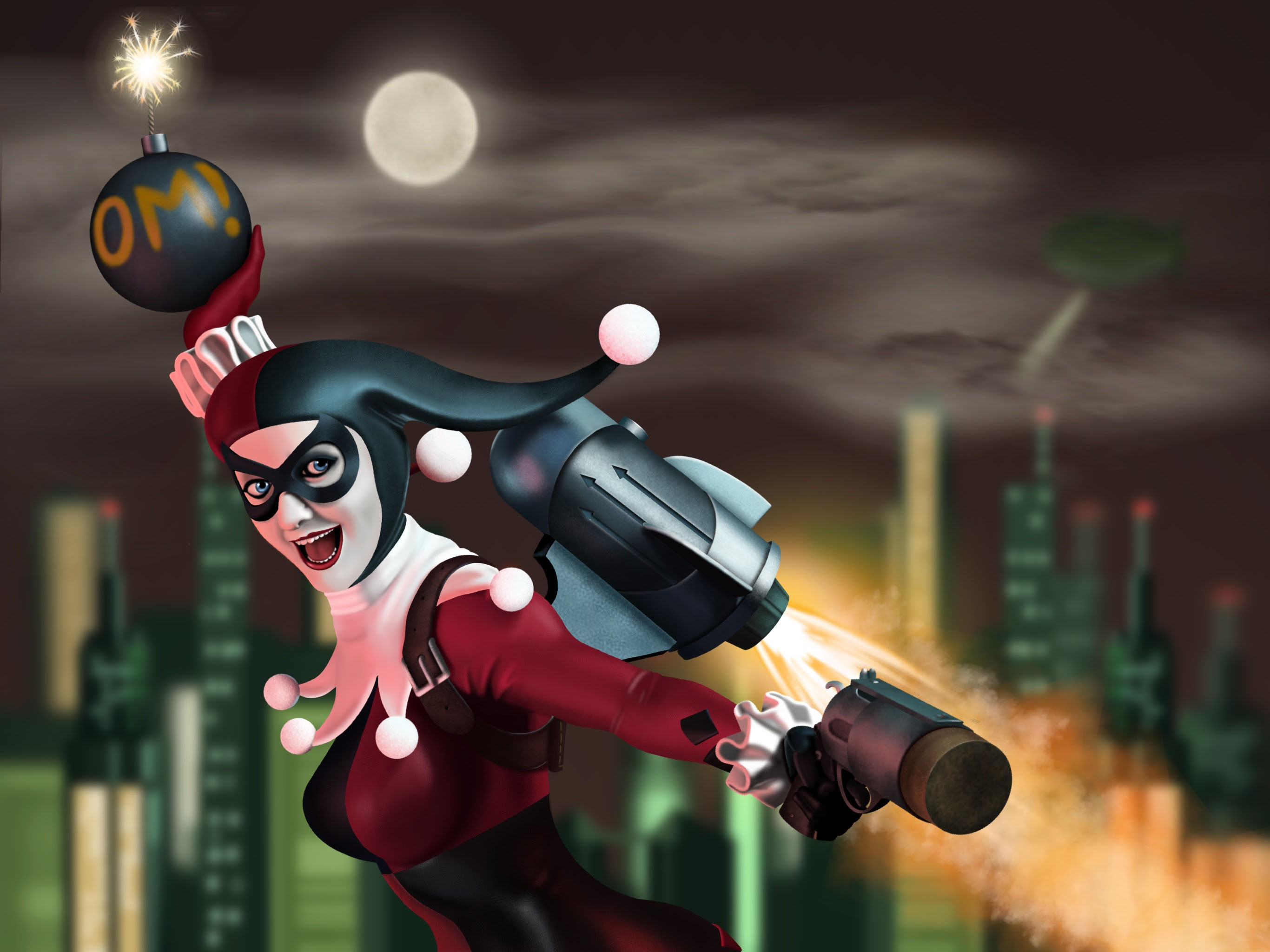 Wallpaper #YWcr-5IBSpphPi3-CZPD319 New Harley Quinn Art Wallpaperhd Superheroes Wallpapers4k Wallpapers
