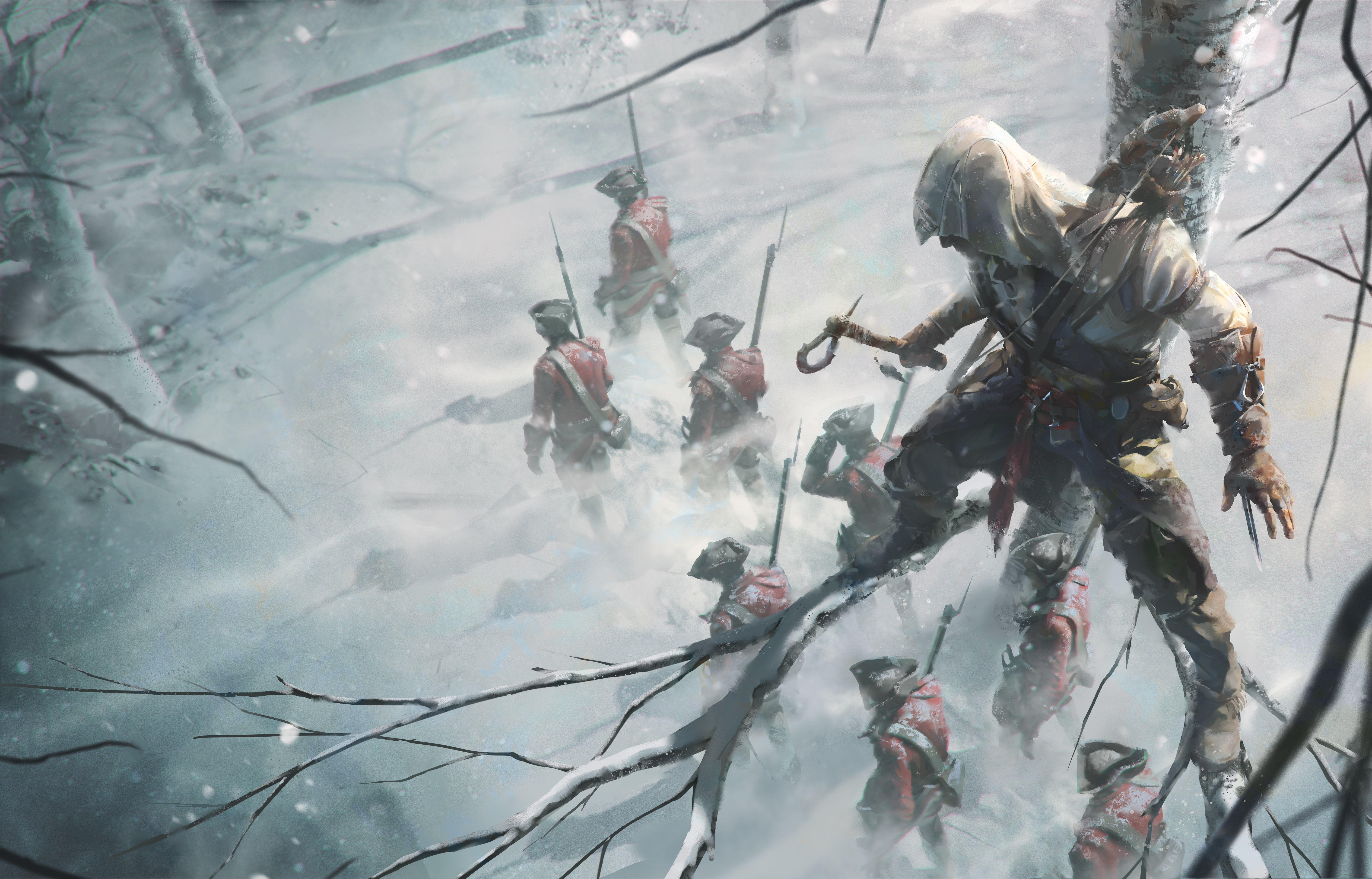 Wallpaper #DWdW85IBSpphPi3-jHVH278 Assassins Creed 3 Key Art 8k Wallpaperhd Games Wallpapers4k