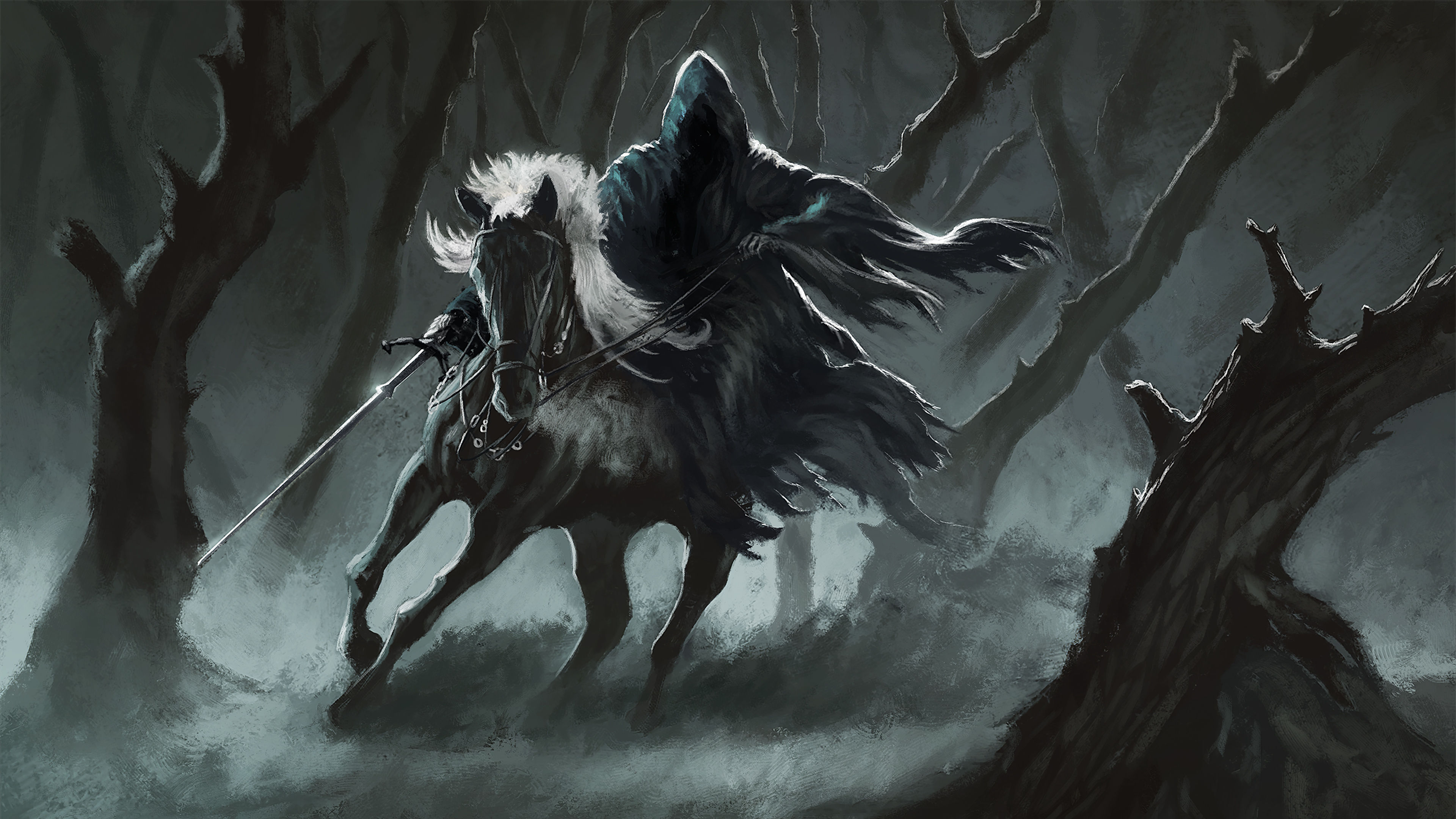 Wallpaper #CR2YLJMBlOZrFDOk0ssm192 Dark Horse Rider 4K Wallpaperhd Artist Wallpapers4k Wallpapersimages