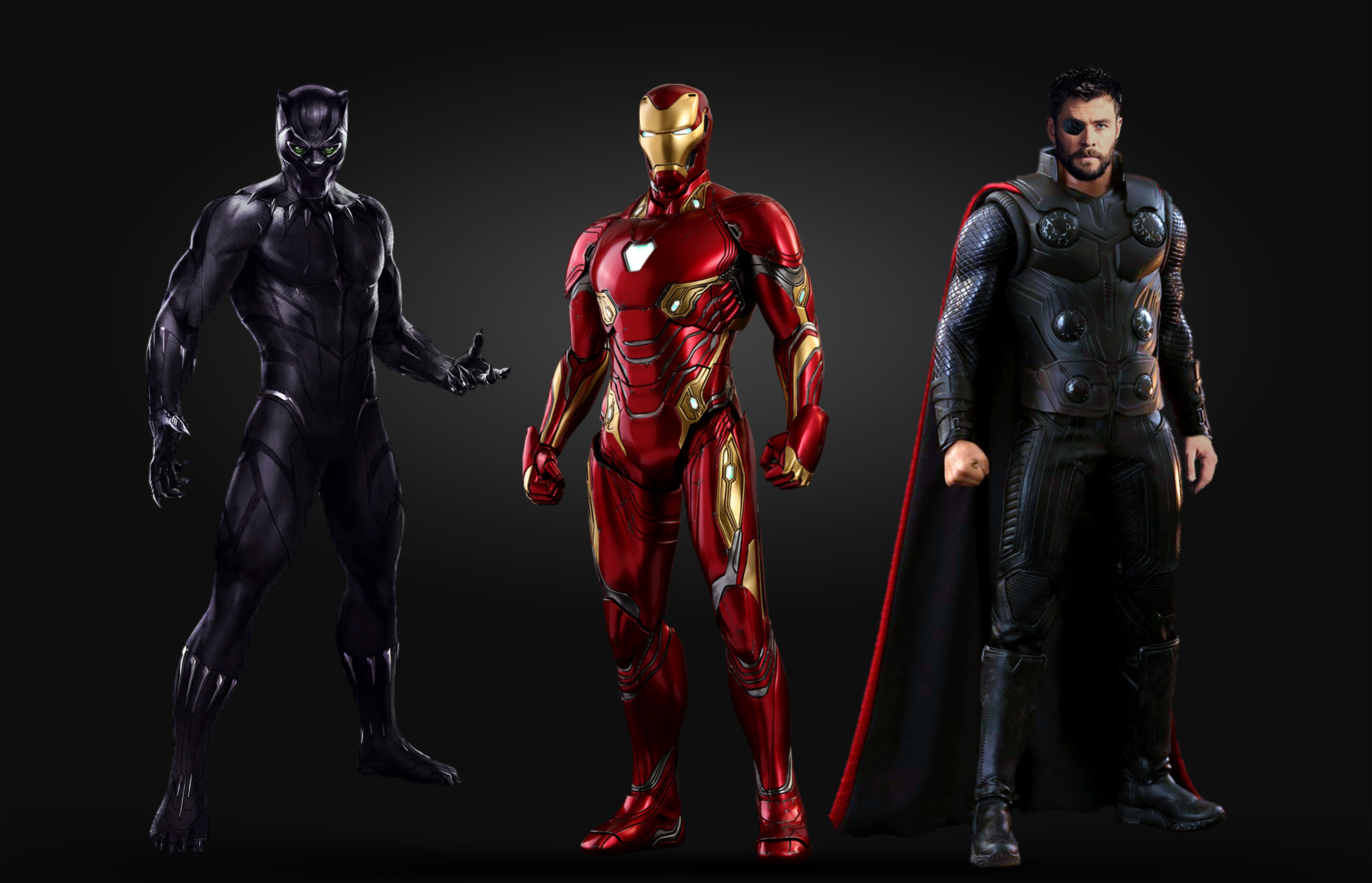 Wallpaper #nGf05pIBSpphPi3-mjUr88 Black Panther Iron Man Thor 4K Wallpaperhd Superheroes Wallpapers4k
