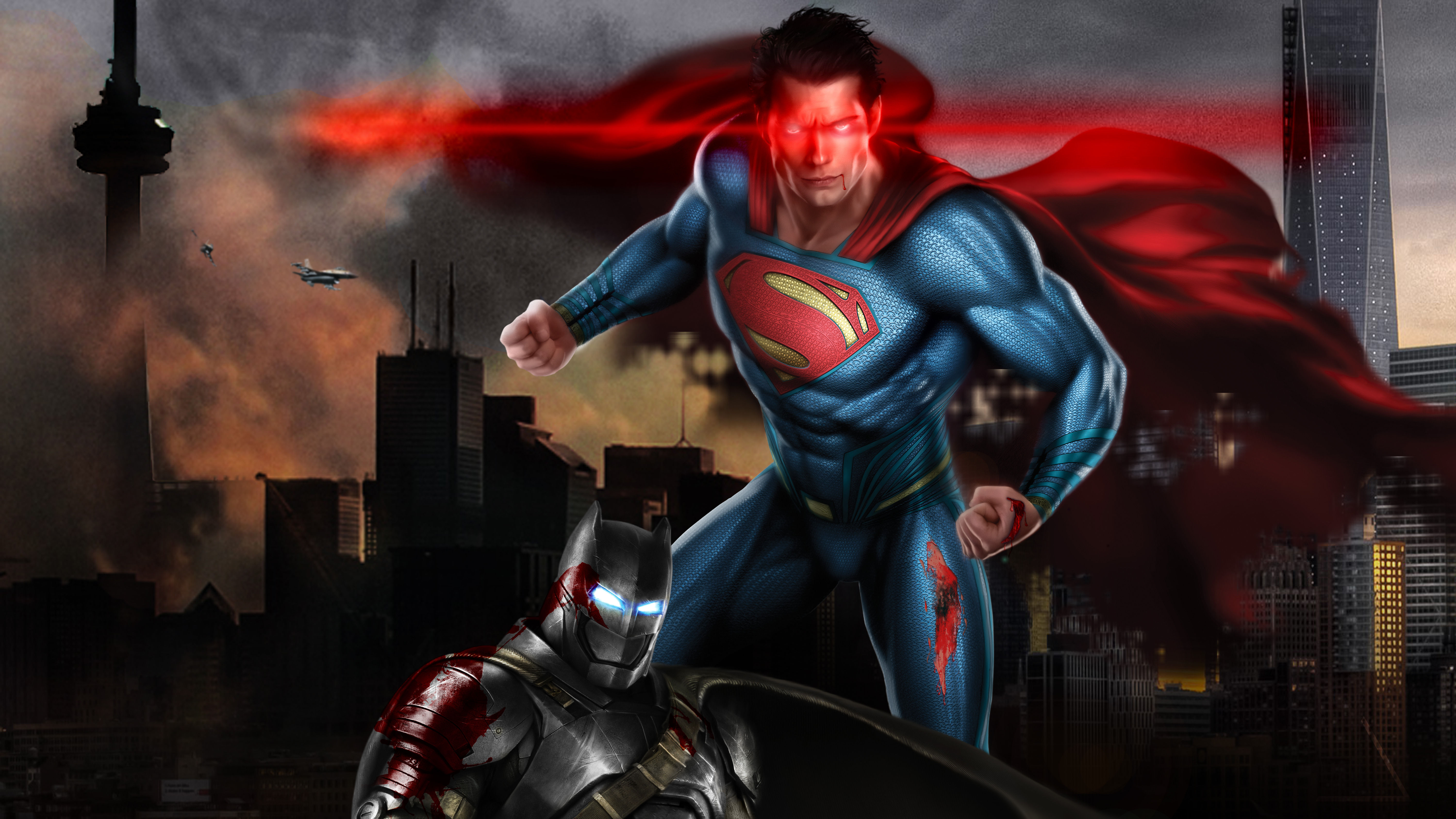 Wallpaper #dEU-ko4B7YBJg1BVnZ7M8 Superman vs Batman 5K Art Wallpaperhd Superheroes Wallpapers4k