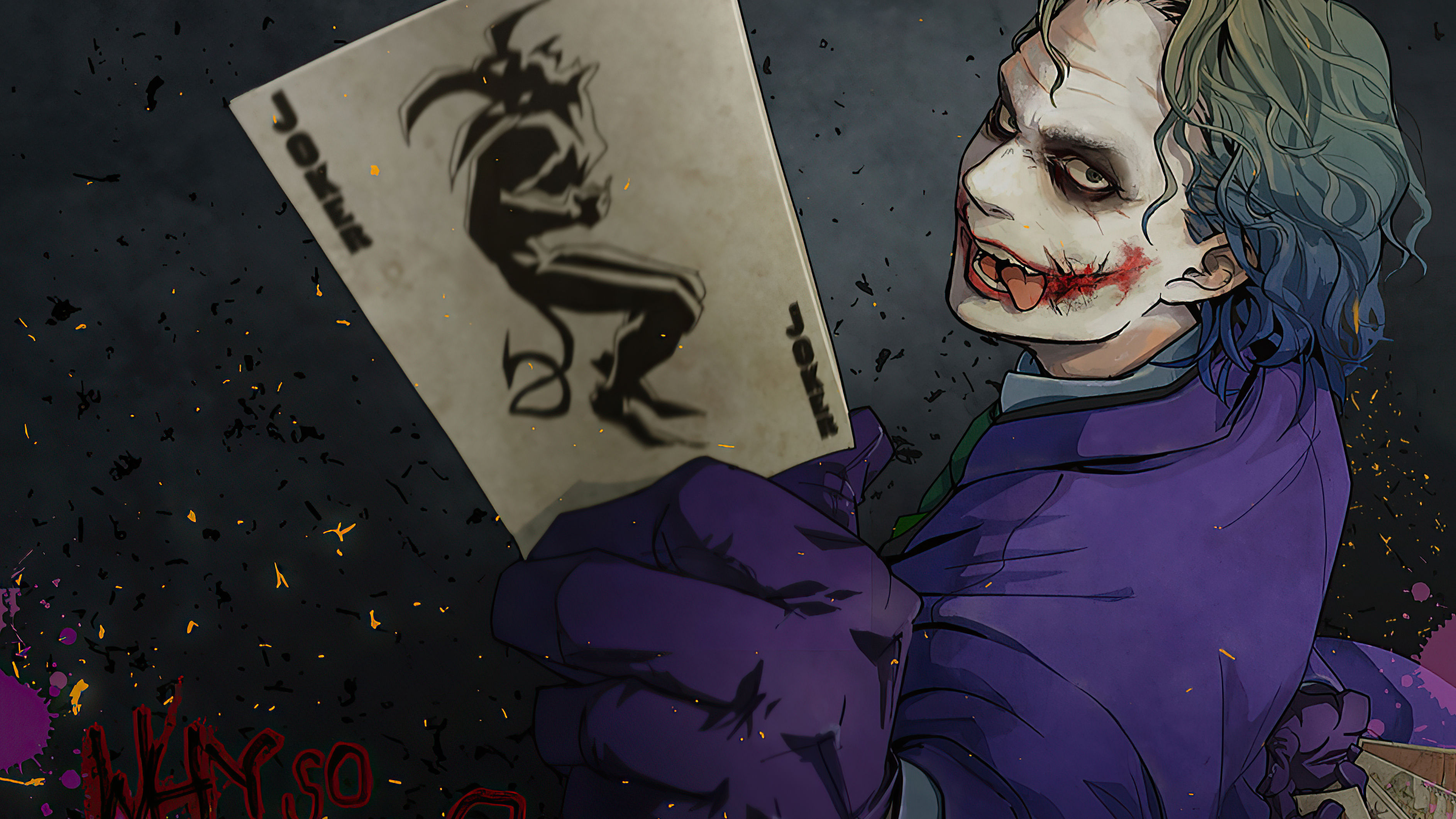 Wallpaper #6xqXUZMB1yWOL4qgNIF3173 Joker Card Dark Knight Wallpaper