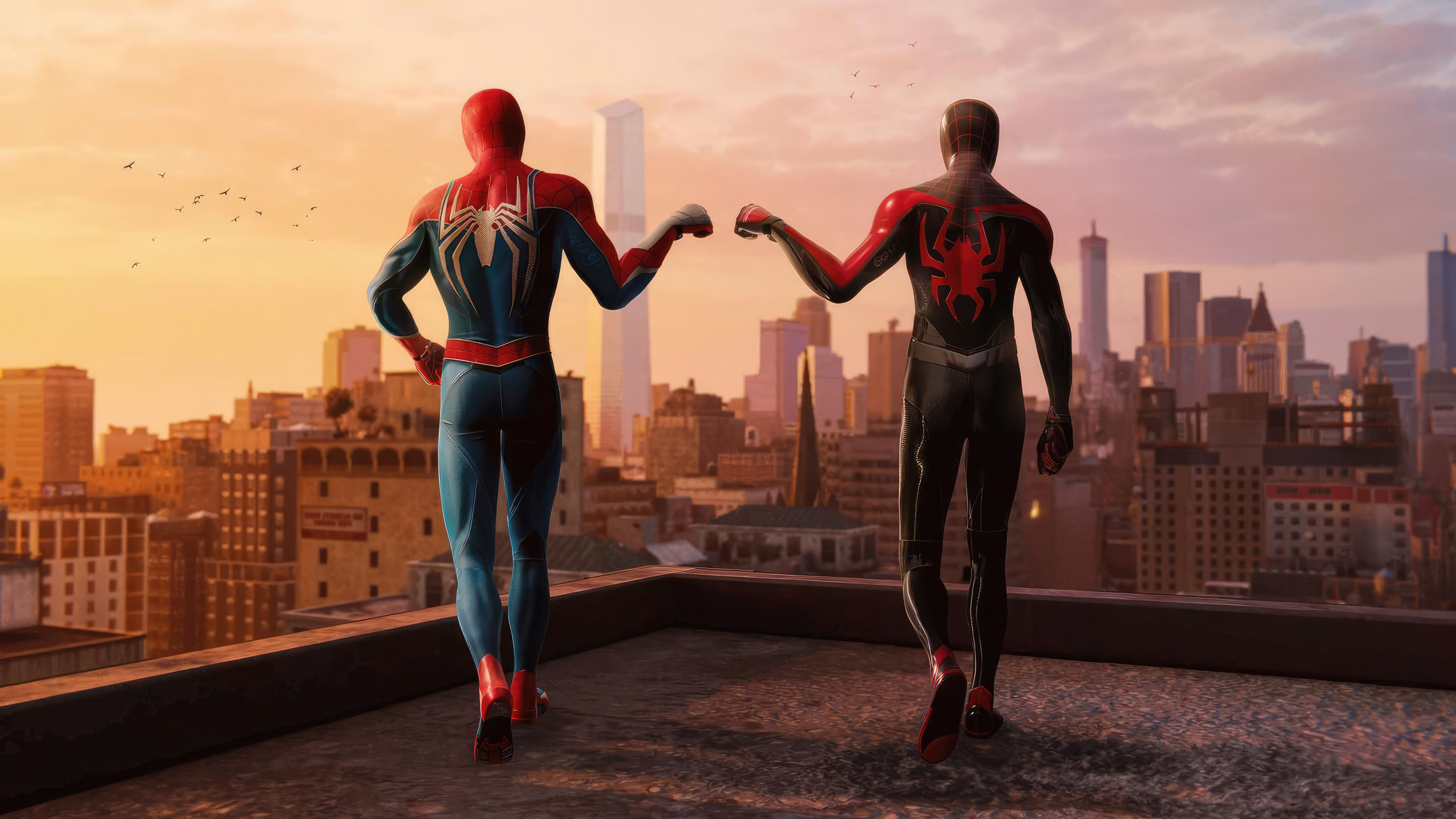 Wallpaper #bWfV9JIBSpphPi3-KHy4157 Spider Man Guides the Young Hero Wallpaperhd Superheroes Wallpapers4k