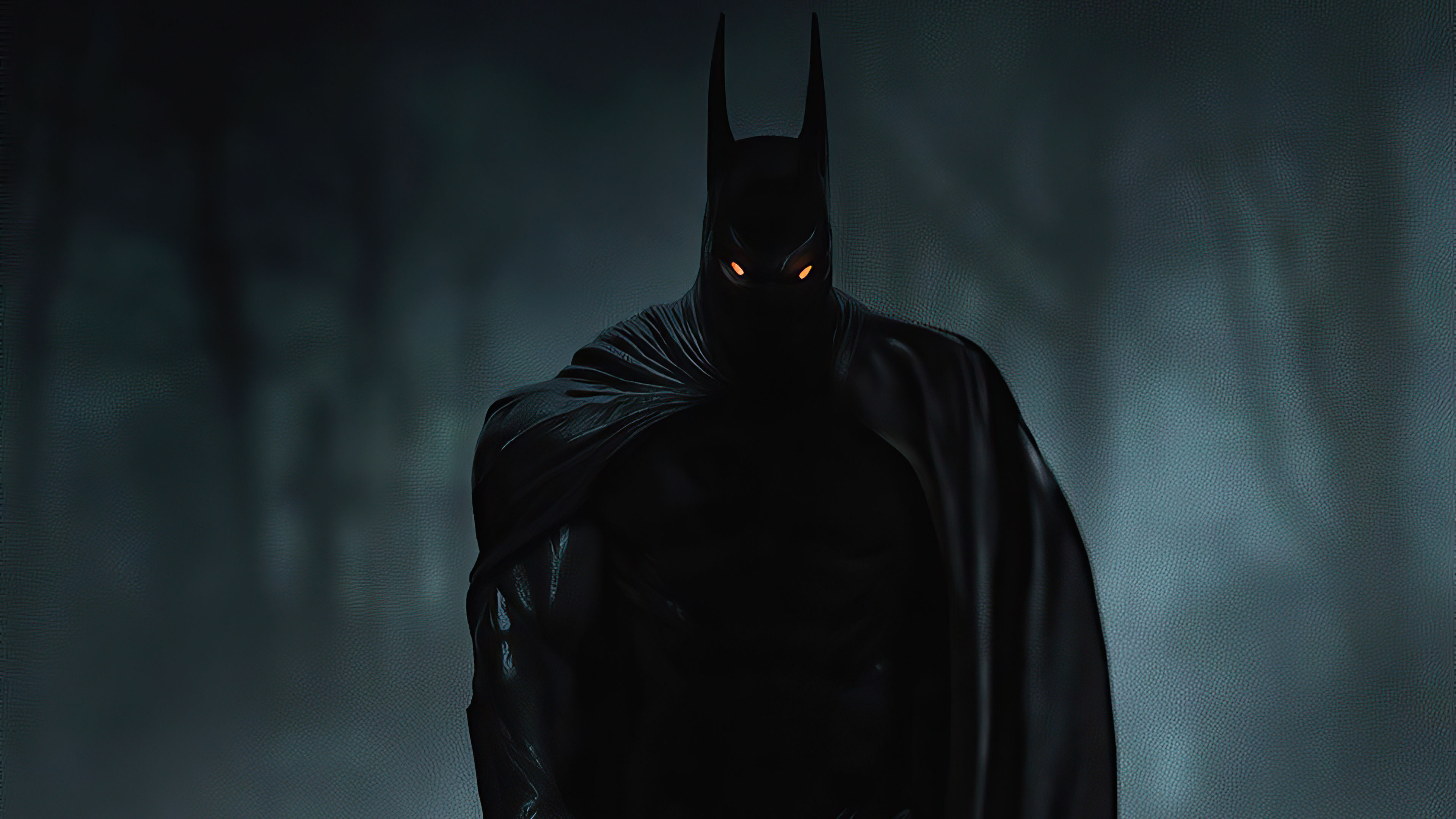 Wallpaper #HnOaiY4BFI5NbQkstiLe18 Batman Standing in the Shadows with Glowing Eyes