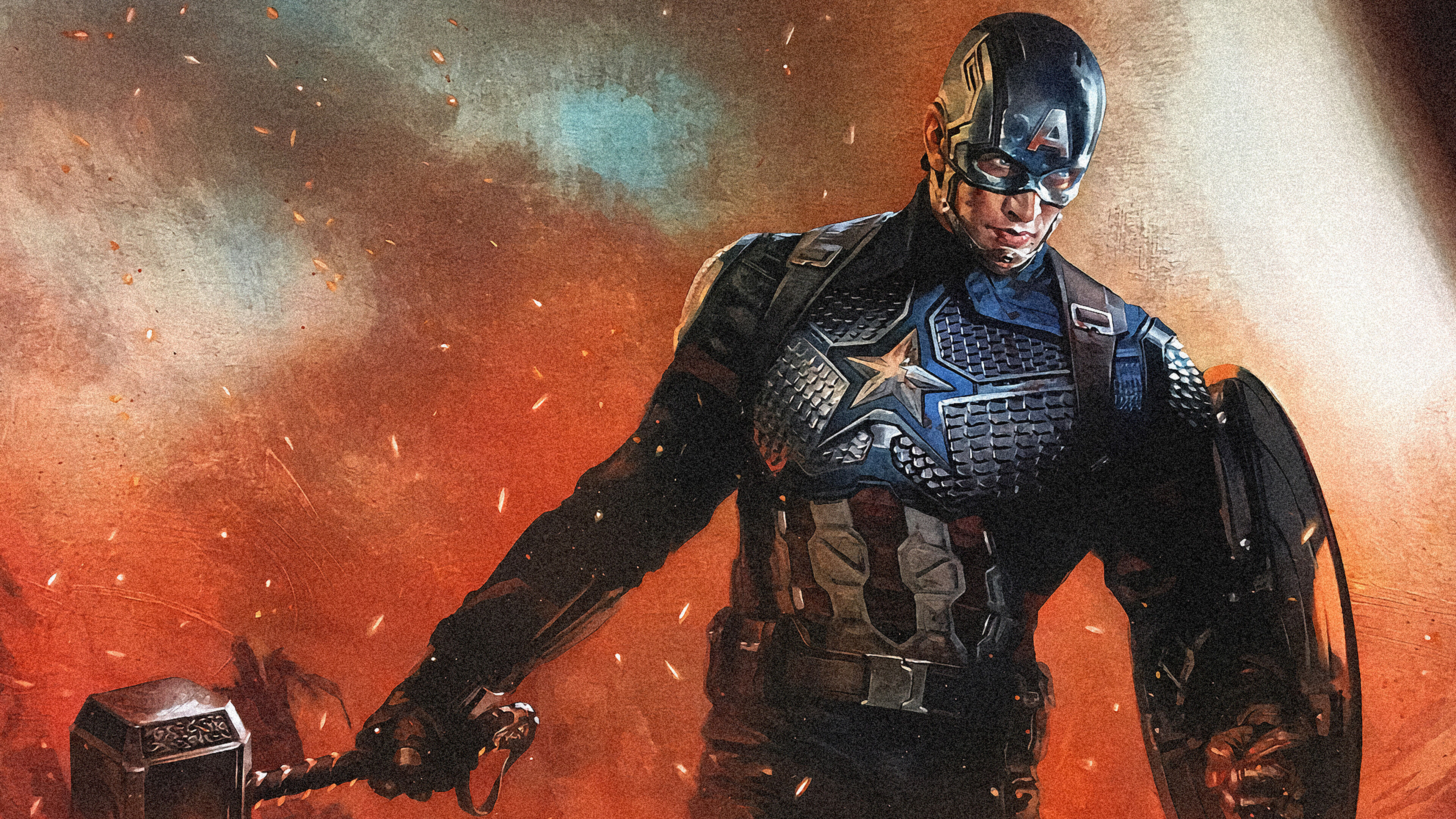 Wallpaper #NUVGpo4B7YBJg1BVaaZS58 Captain America Mjolnir Artwork HD Superheroes 4K Wal Vrogueco