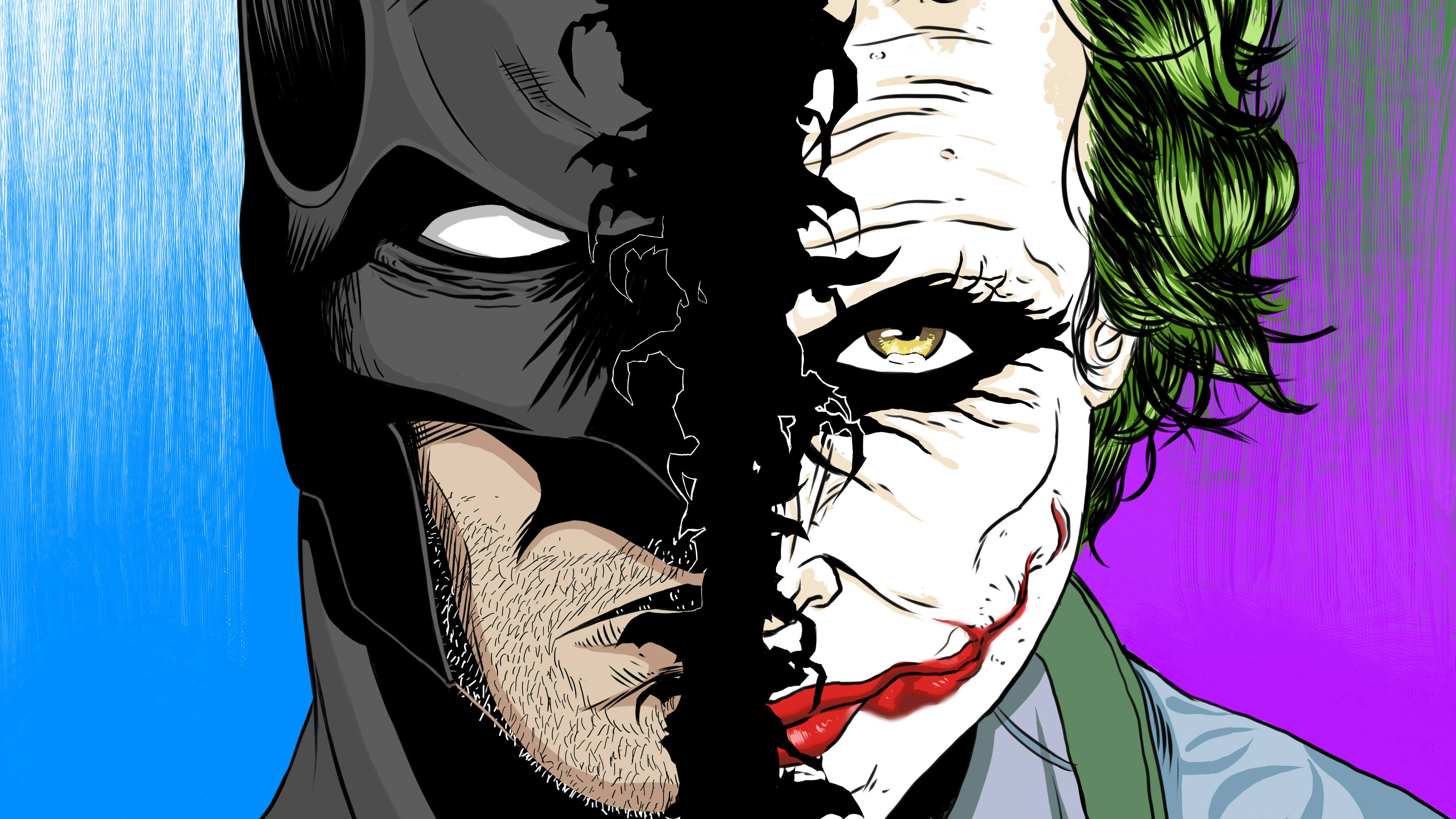 Wallpaper #CH2X9I4Bnwiau_P6pRAB34 Batman vs Joker Wallpaper 4K Batman the Dark Knight Joker Wallpapers