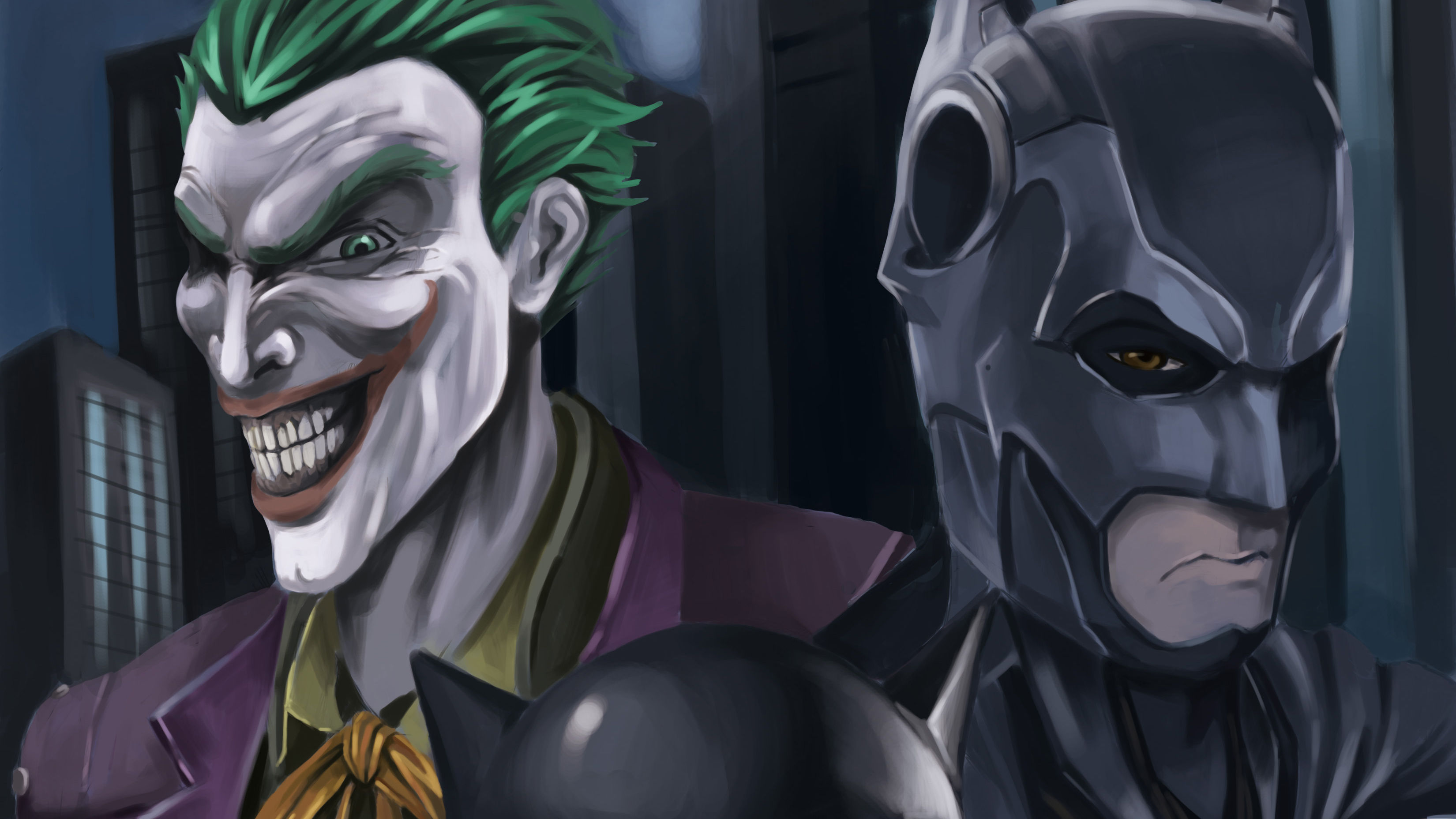 Wallpaper #CT8mPJMBLiIJ4c9O2pEq55 Batman and Joker Artwork HD Superheroes 4K Wallpapers Images