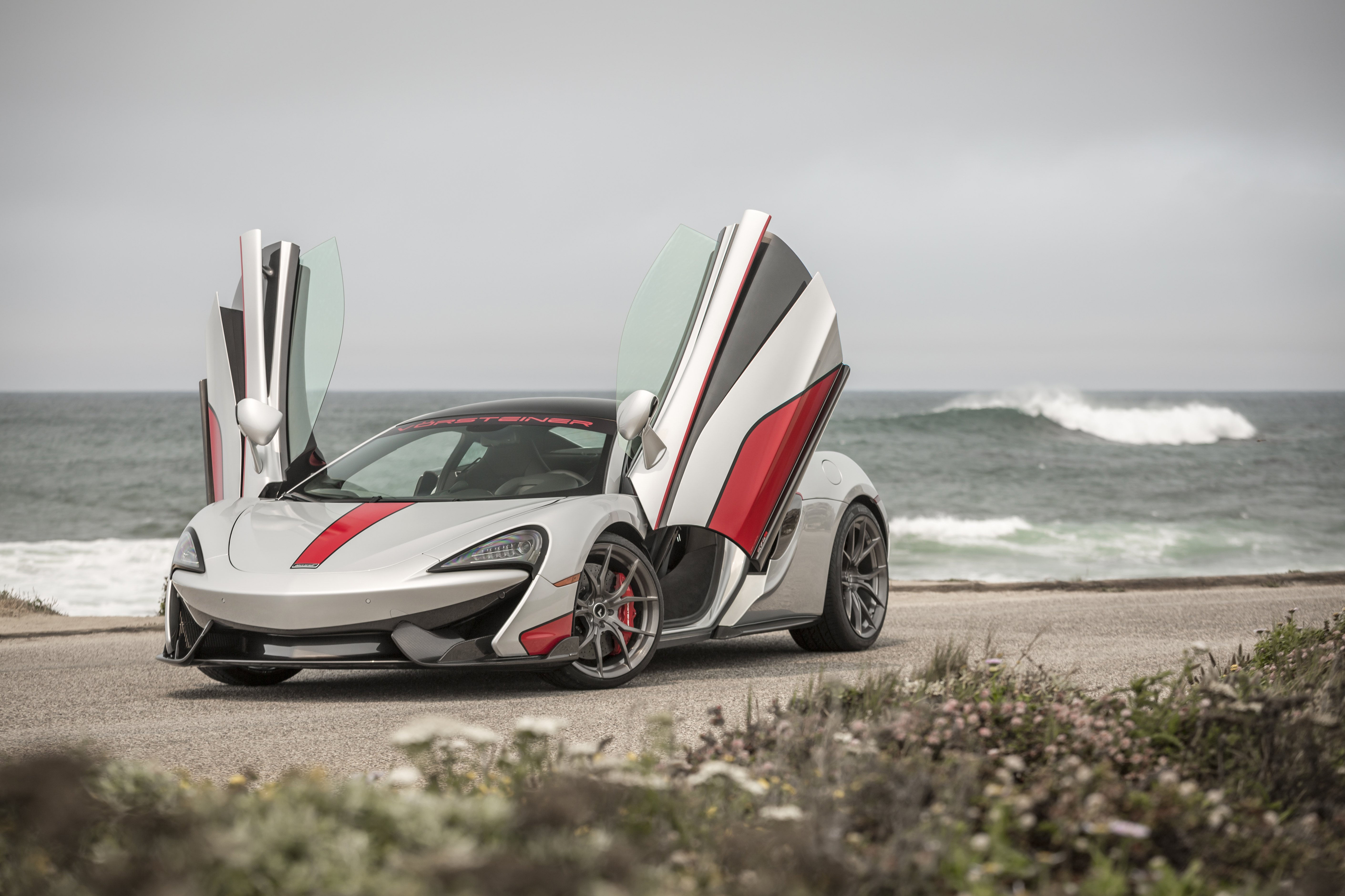 Wallpaper #9QC86o4BSdW8dNouRw-u59 Custom Gray Mclaren 570s with Vertical Doors Wallpaperhd Cars