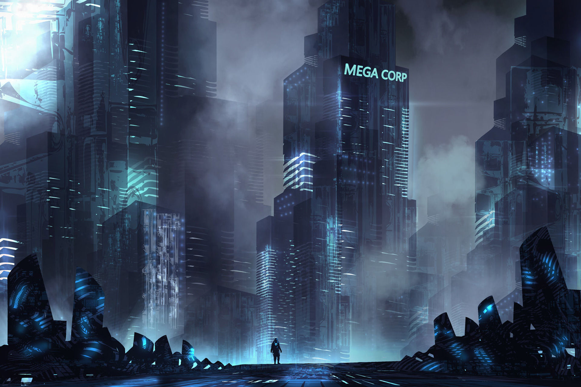 Wallpaper #h3SD044B_8f4nGFaQHUf0 Building Scifi Digital Art HD Artist 4K Wallpapers Images