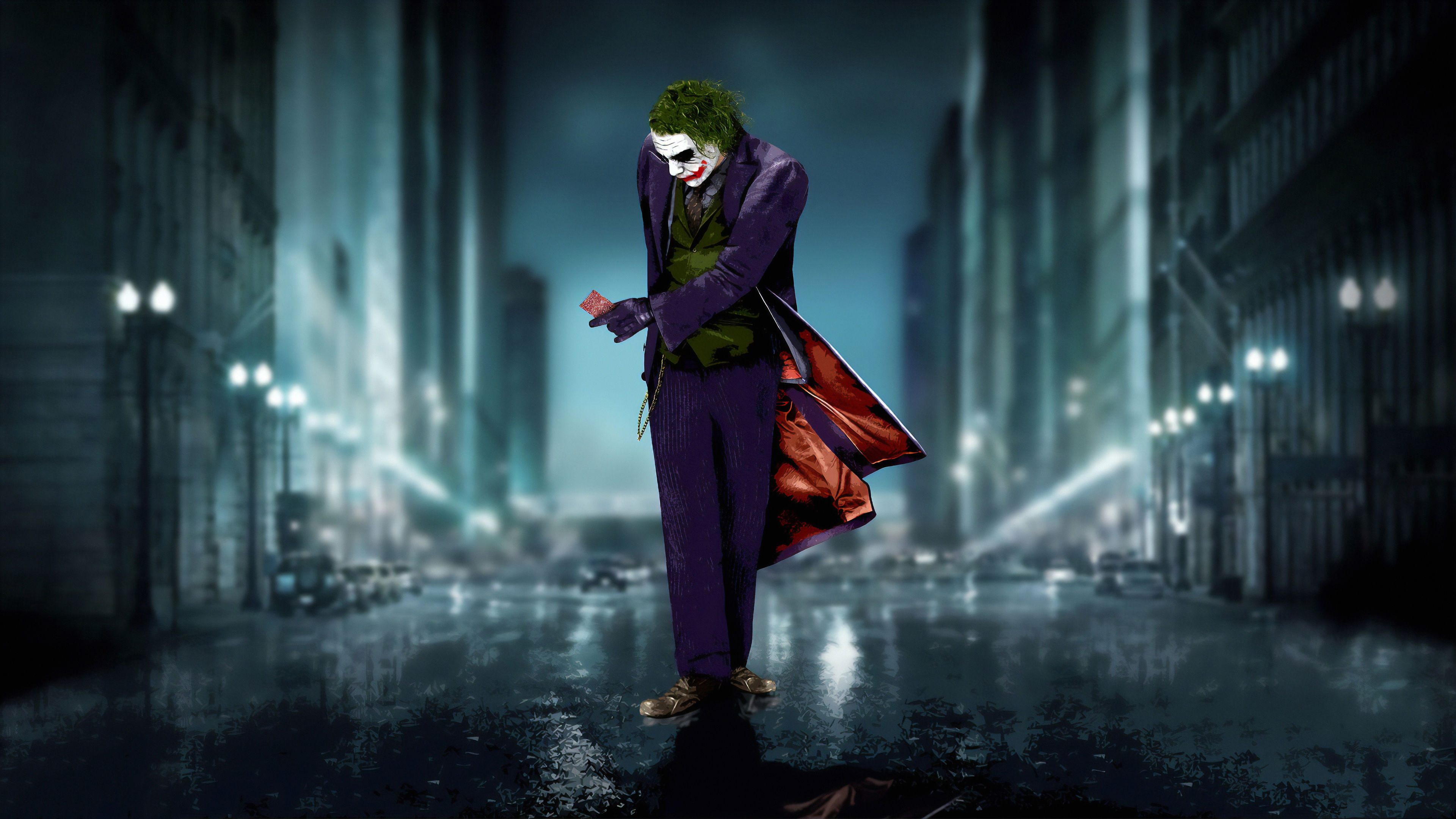 Wallpaper #pLg525IBJvJKYCmE3_XP264 Joker Heath Ledger Artworks HD Superheroes K Wallpapers Images Hot