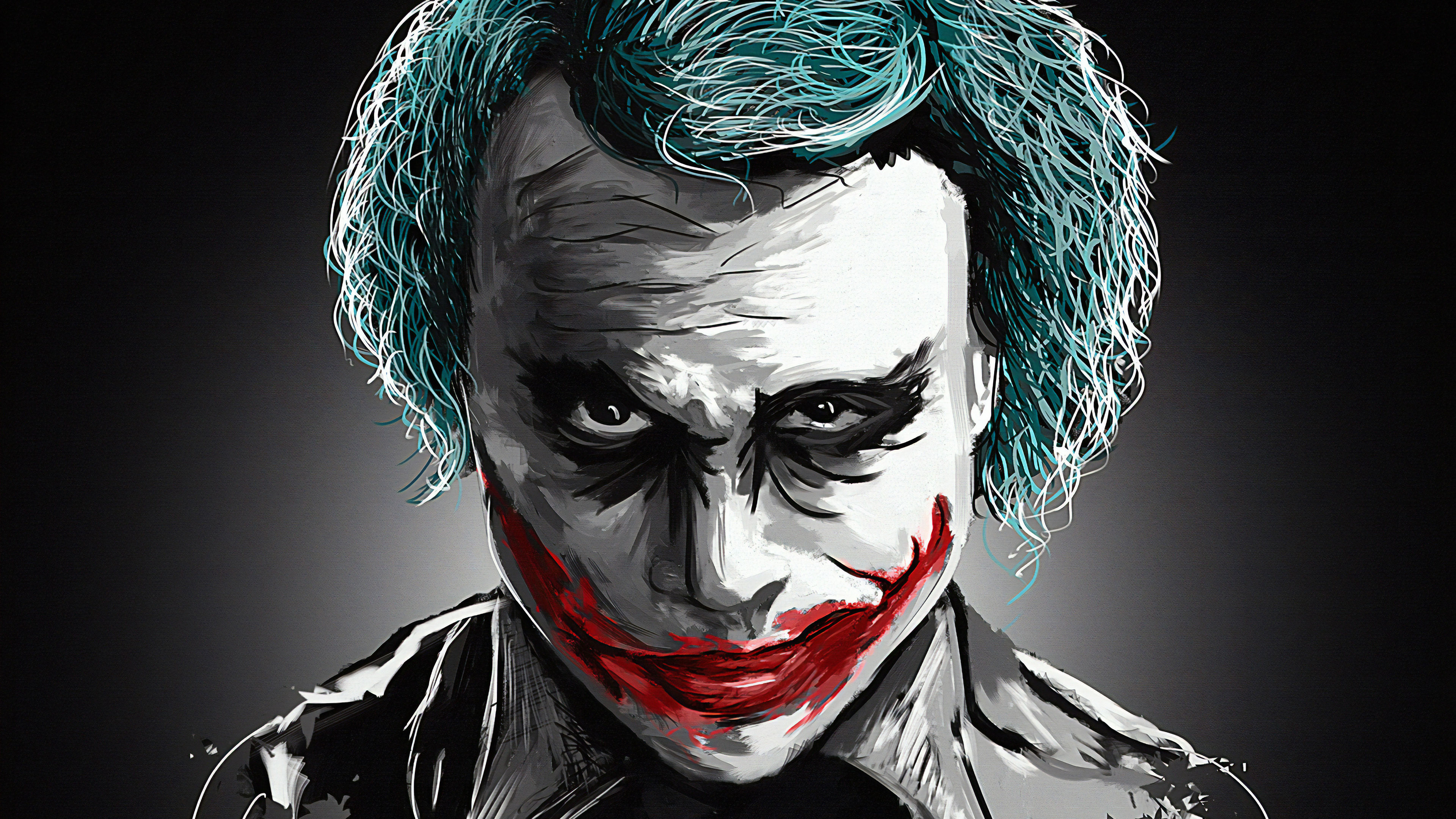 Wallpaper #8mgCGpMBSpphPi3-0hmI133 Joker Heath Ledger Art 4K Wallpaperhd Superheroes Wallpapers4k