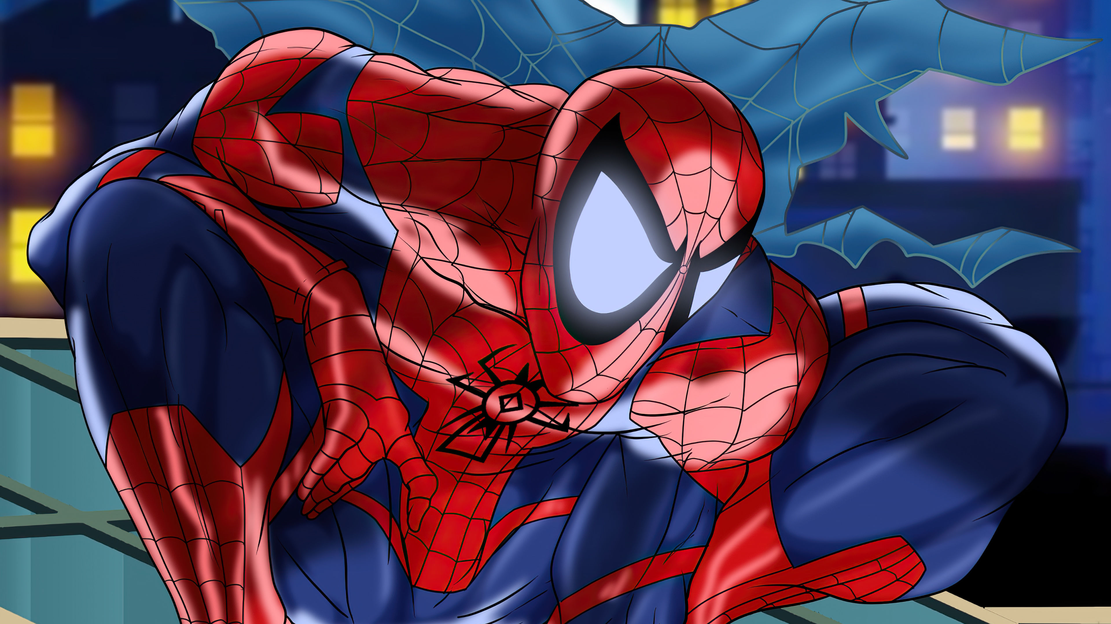 Wallpaper #fEXvlo4B7YBJg1BVEqBJ9 Red Spiderman Artwork 4K Wallpaperhd Superheroes Wallpapers4k