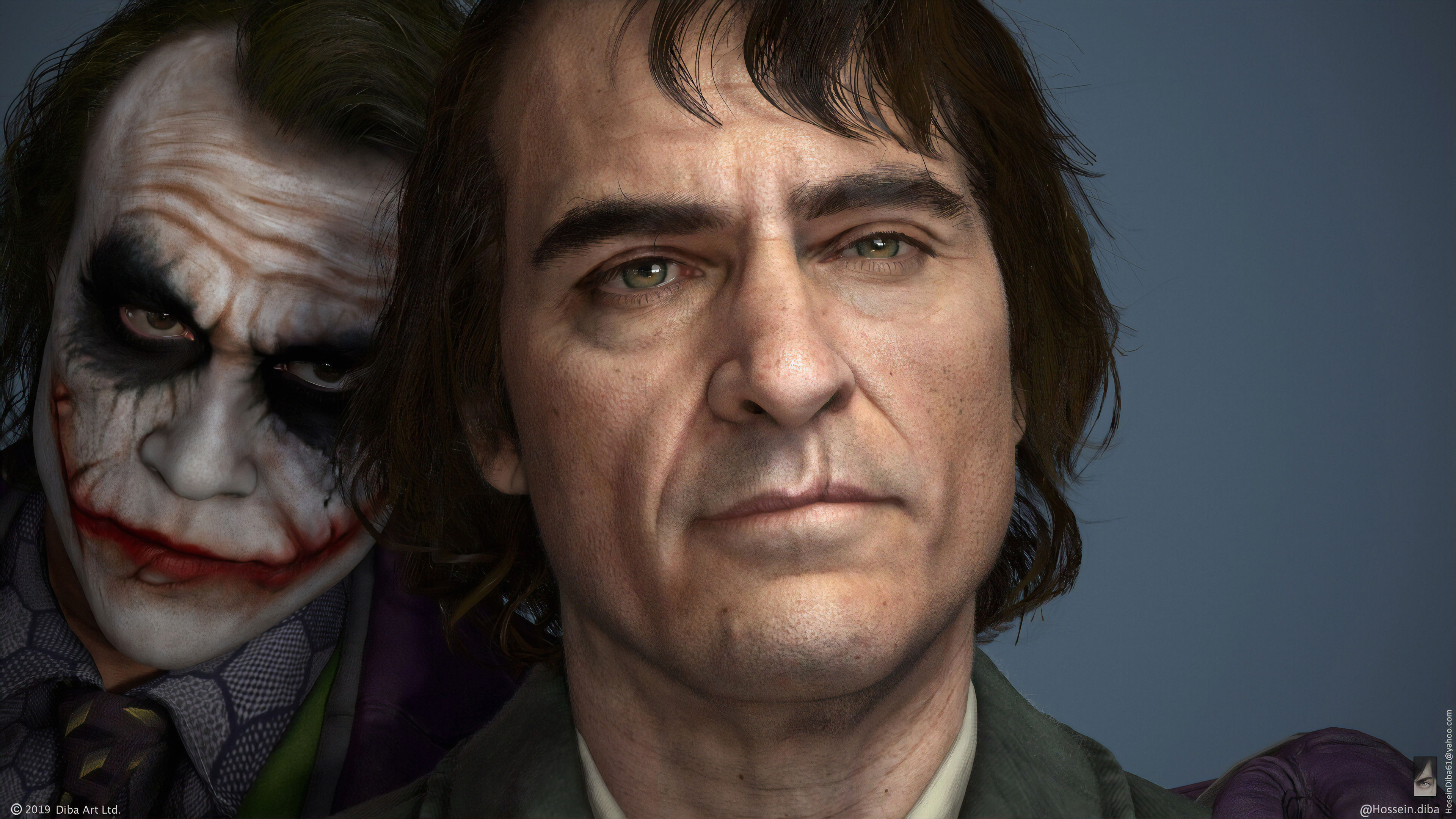 Wallpaper #gGgJJJMBSpphPi3-ljeM205 1080x2160 Joker Joaquin Phoenix Heath Ledger One Plus 5thonor 7xhonor