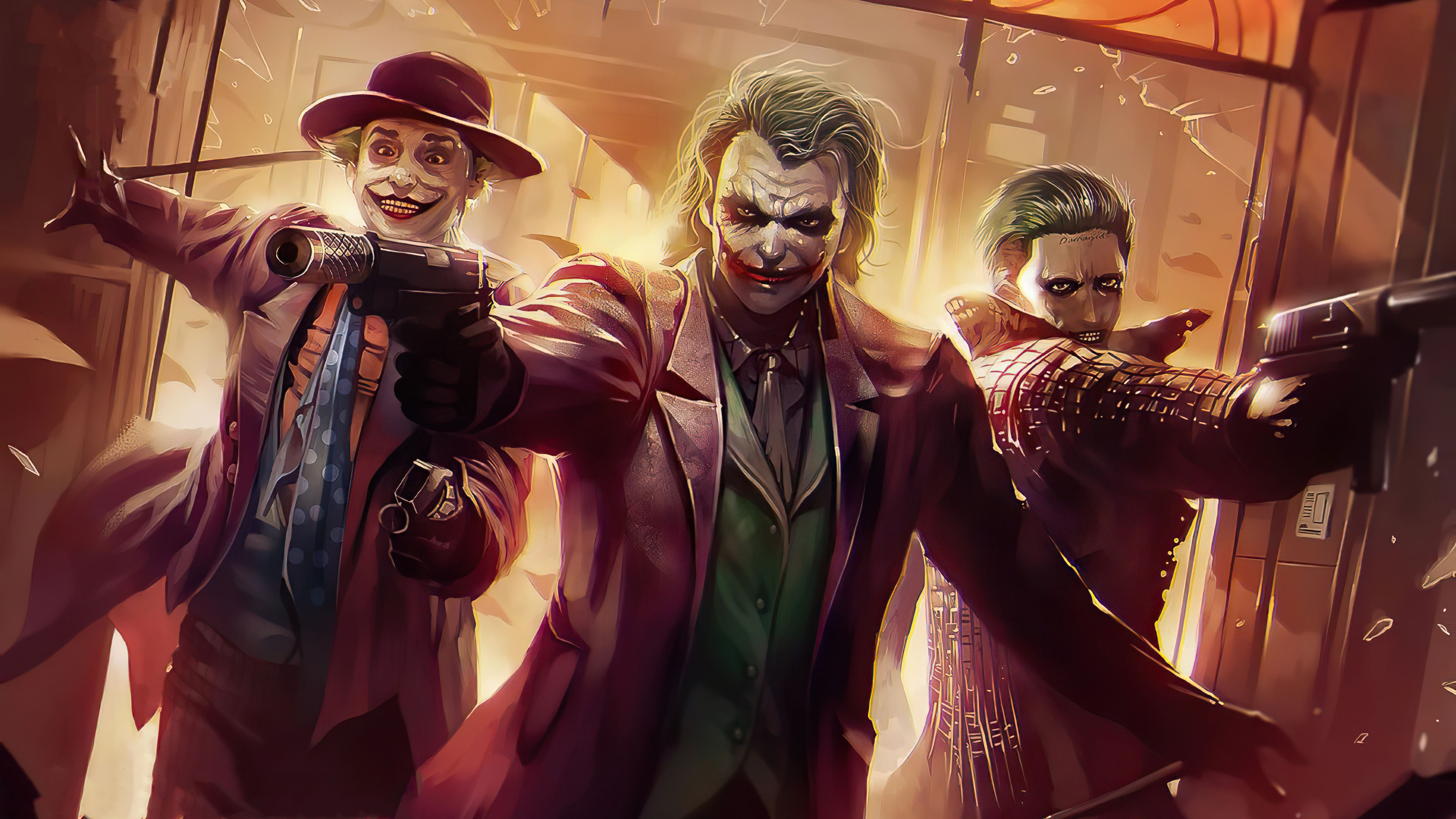 Wallpaper #CT8mPJMBLiIJ4c9O2pEq171 Three Jokers Wallpaper