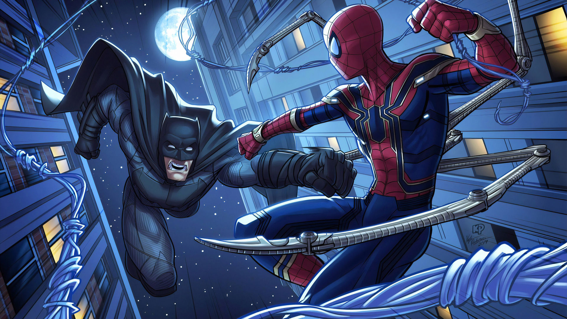 Wallpaper #T31v8Y4Bnwiau_P6_gmX55 1920x1080 Batman and Spiderman Laptop Full HD 1080p HD 4K Wallpapers