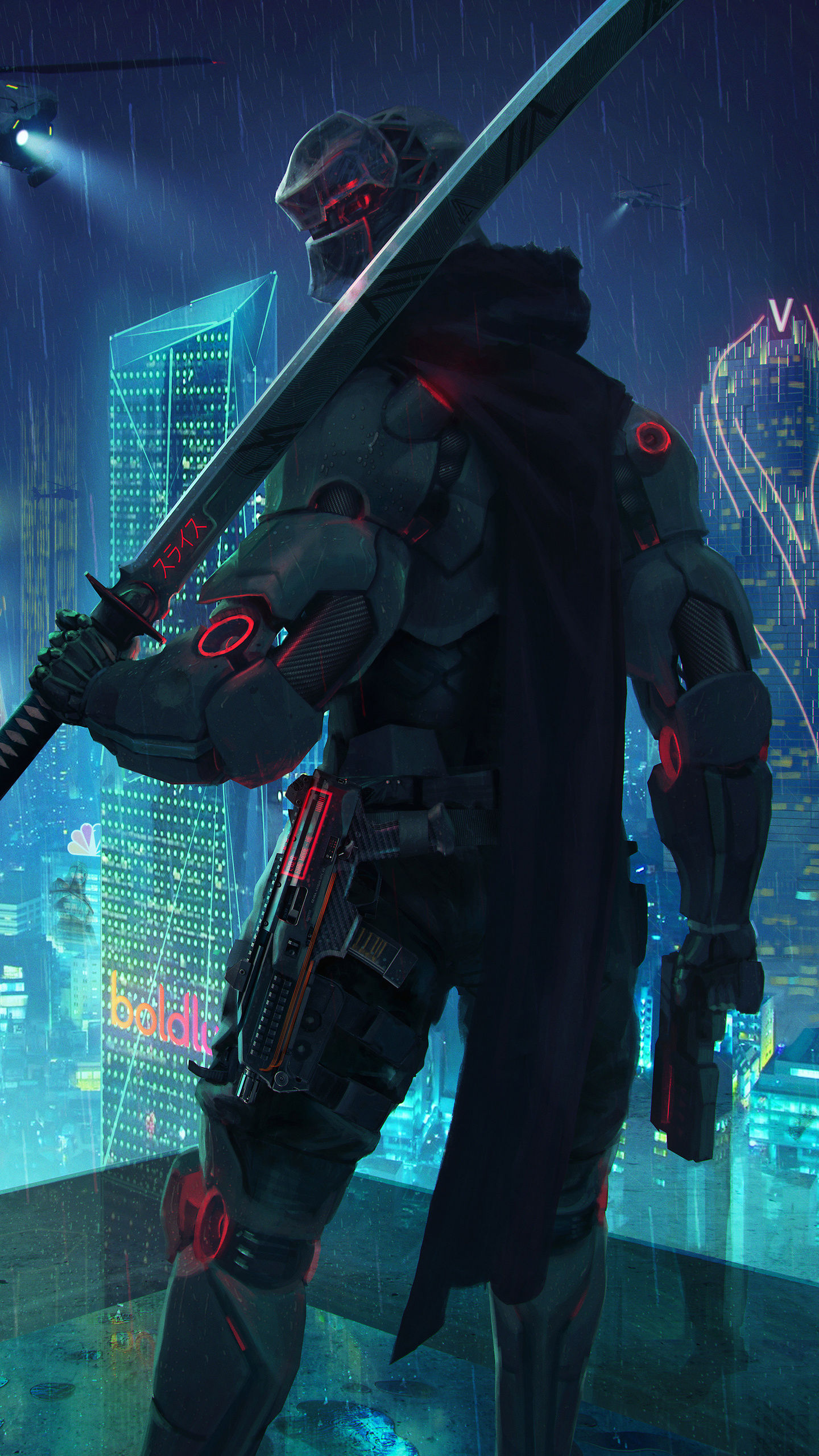 Wallpaper #8AAT644BSdW8dNouuhBh44 1440x2560 Cyberpunk Assassin 4K Samsung Galaxy S6s7 Google Pixel Xl