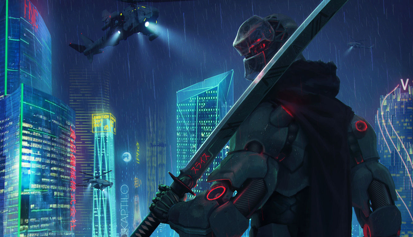 Wallpaper #_2cD_pIBSpphPi3-652y214 1336x768 Cyberpunk Assassin 4K Laptop HD Hd 4K Wallpapers Images