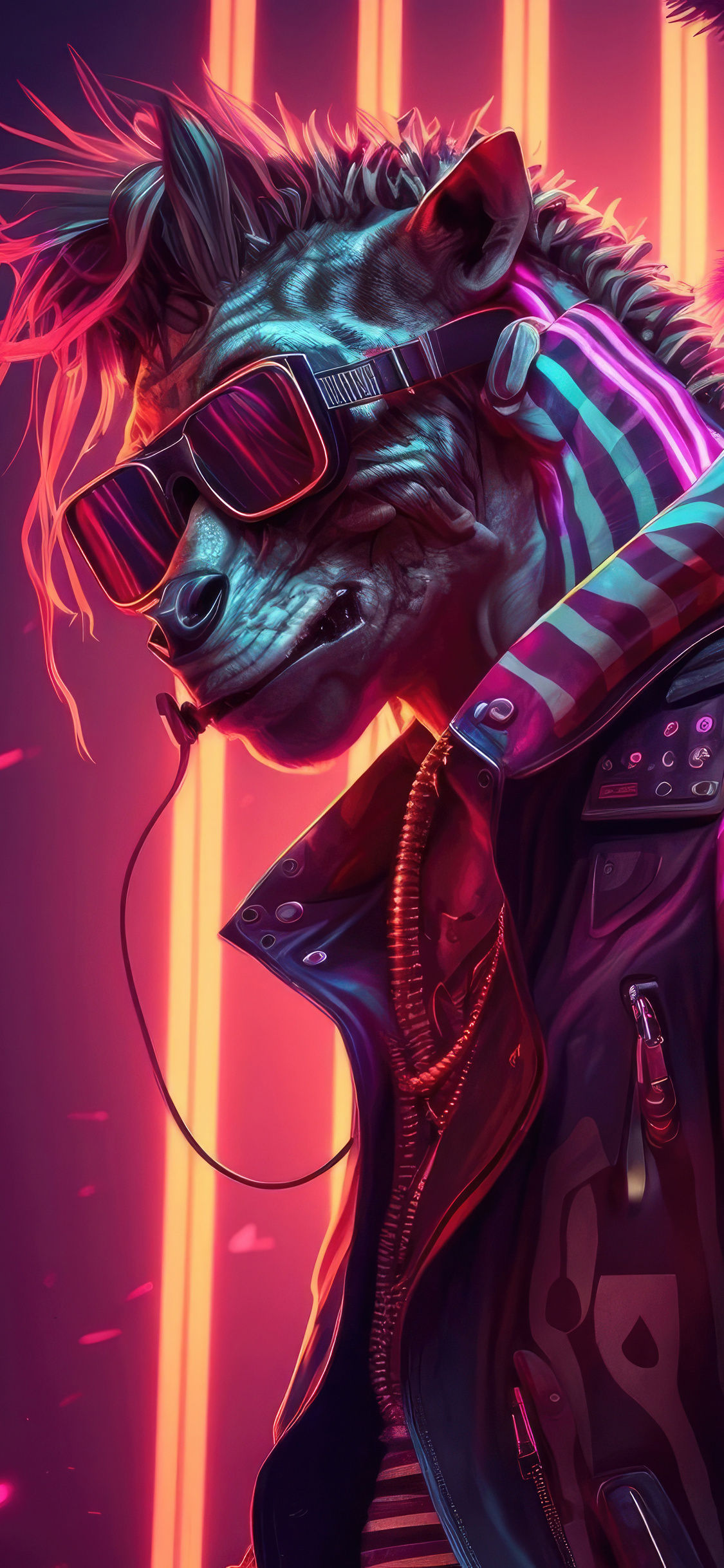 Wallpaper #Imh7F5MBSpphPi3-_A9s246 1125x2436 Zebra Cyberpunk 4K iPhone Xsiphone 10iphone X HD 4K