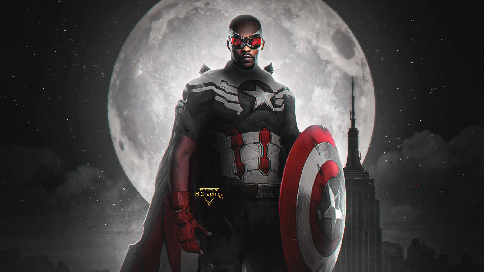 Wallpaper #YnQXvY4B_8f4nGFa62uA35 1600x900 Falcon the New Captain America 1600x900 Resolution HD 4K