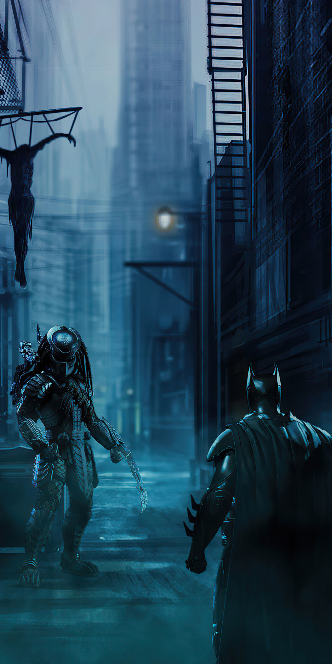 Wallpaper #oRmdLo8BtGB6xQ78s5Xo4 1080x2160 Batman vs Predator Artwork One Plus 5thonor 7xhonor View 10