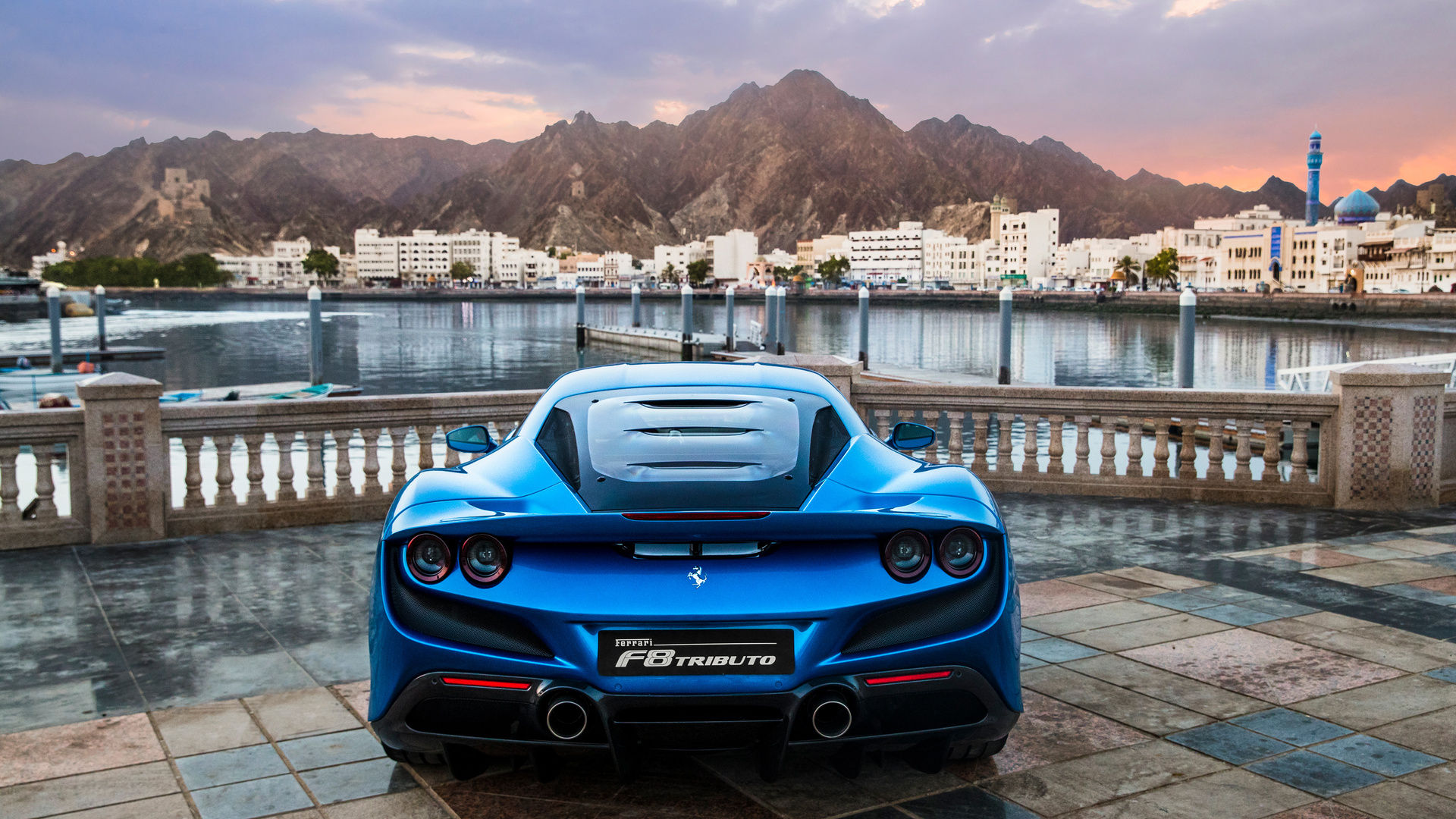 Wallpaper #CwAw644BSdW8dNouTBFM54 1920x1080 Blue Ferrari F8 Tributo 2018 Laptop Full HD 1080p HD 4K