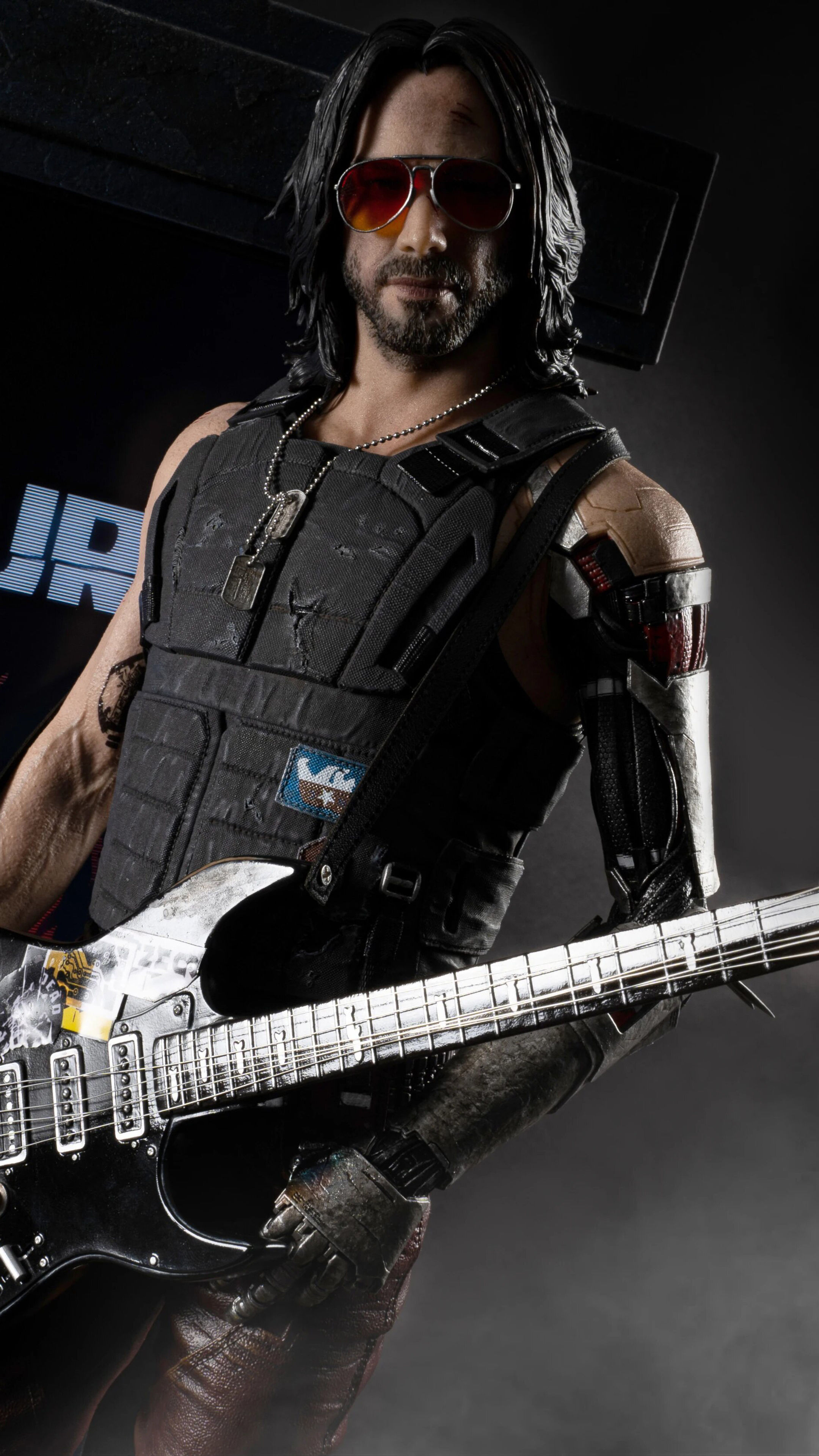 Wallpaper #rGeq_ZIBSpphPi3-Epyl133 2160x3840 Keanu Reeves as Johnny Silverhand Cyberpunk 2077 5K Sony