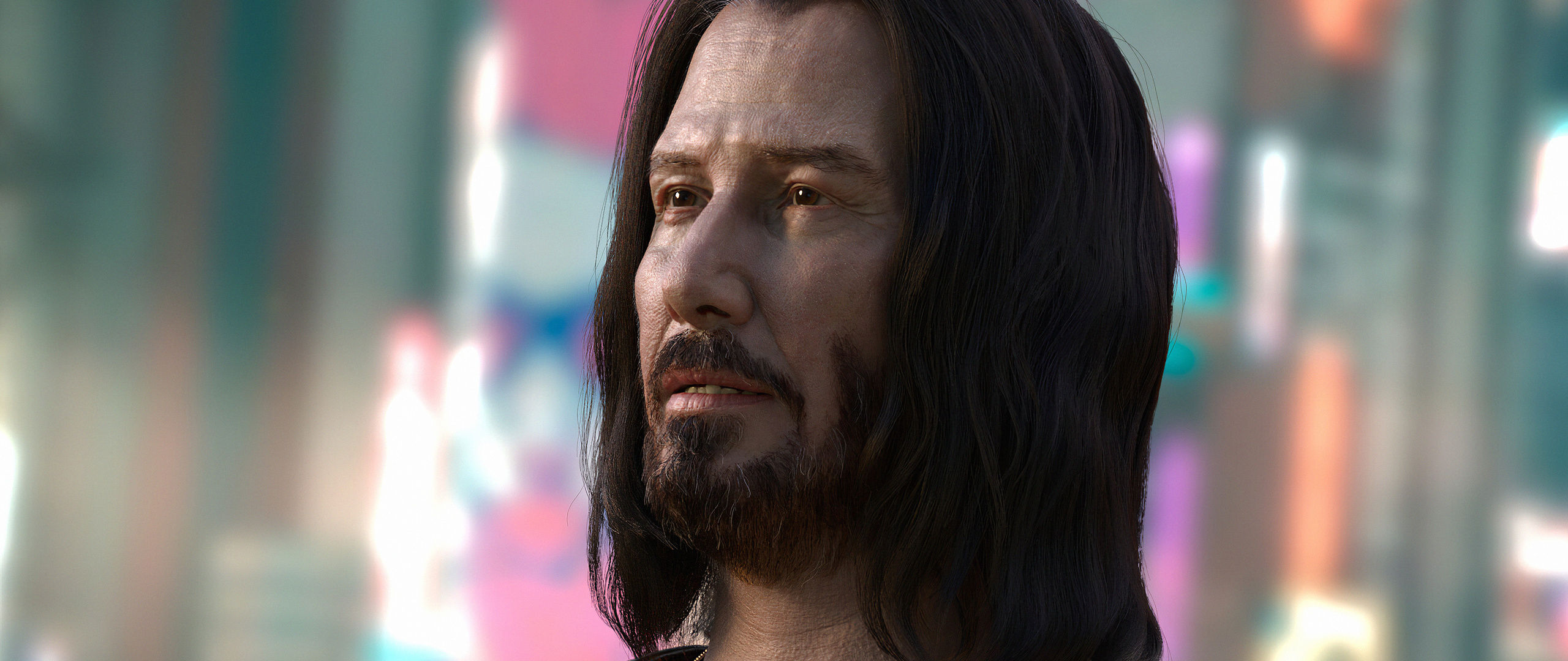 Wallpaper #rGeq_ZIBSpphPi3-Epyl61 2560x1080 Keanu Reeves in Cyberpunk 20774k Wallpaper2560x1080