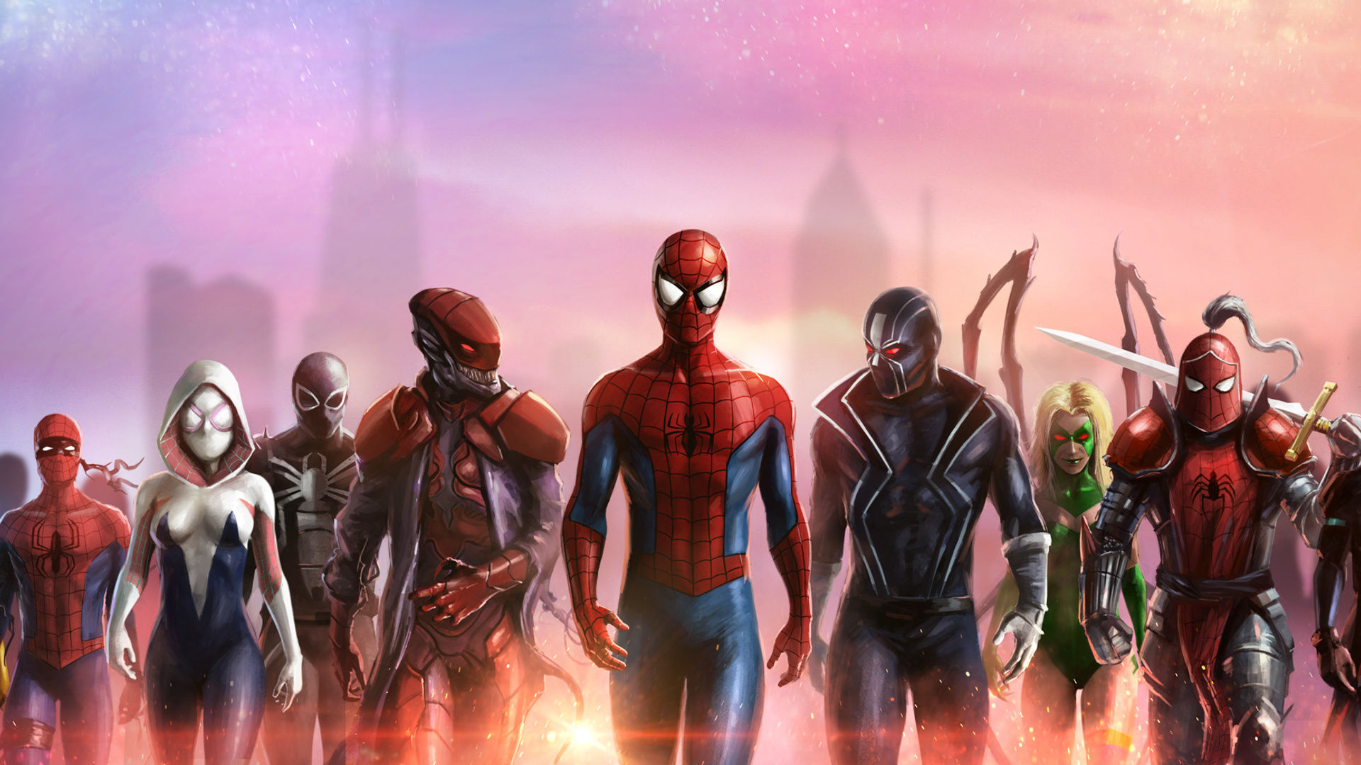 Wallpaper #rH088I4Bnwiau_P6cAUe5 1920x1080 Spiderman and His Team Laptop Full HD 1080p HD 4K Wallpapers